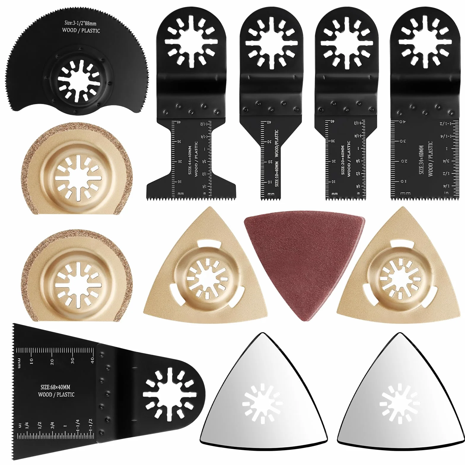 32pcs Cuchillas Multiherramienta, MXTIMWAN Hojas de Sierra Multiherramienta Oscilante, Accesorios Multiherramienta Universal Compatible con Fein Multimaster, Black&Decker, Ryobi, Milwaukee, Worx
