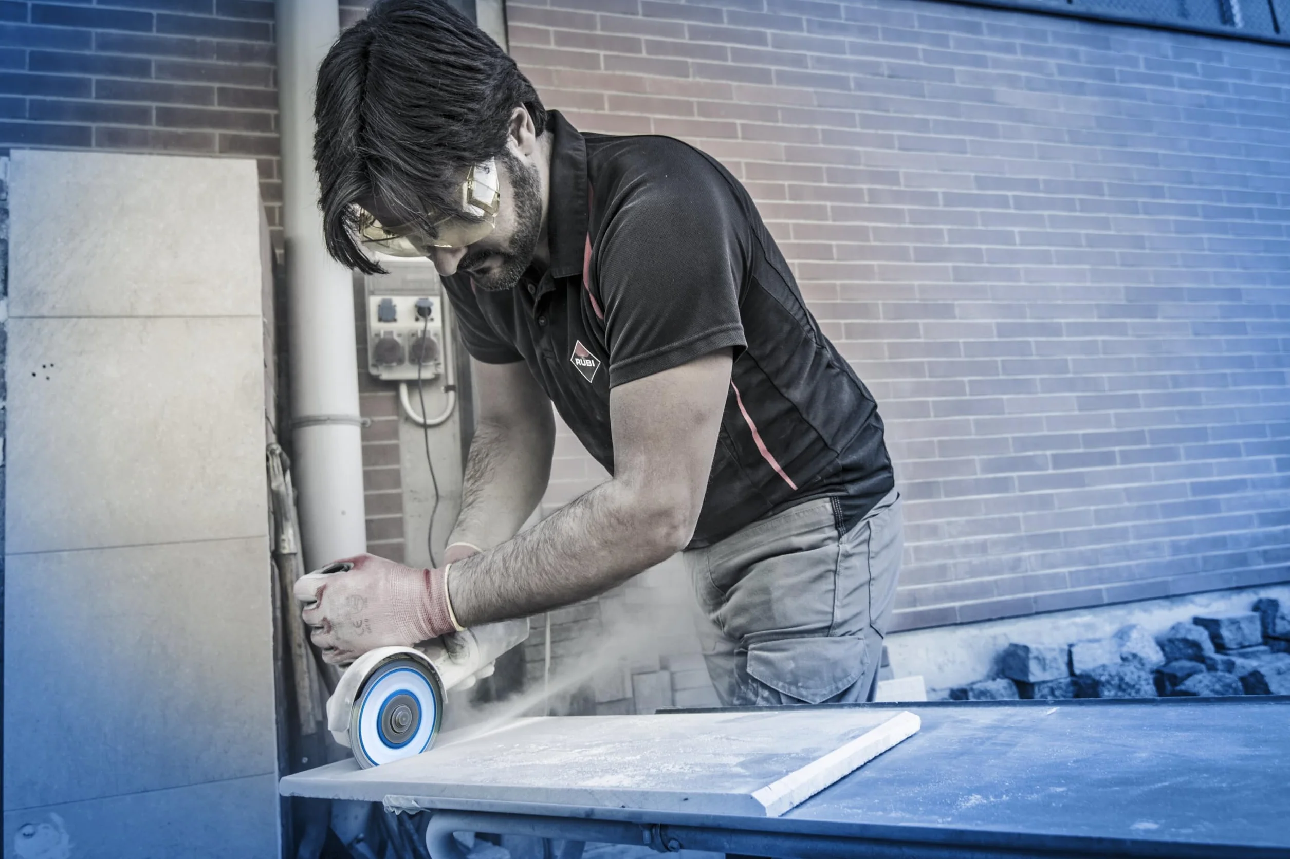 RUBI | Disco de Diamante para Porcelánico TURBO VIPER (TVA) | Disco para Amoladora de 125 mm para el Corte de Materiales con Espesores de >20 mm | Solo para Corte Recto