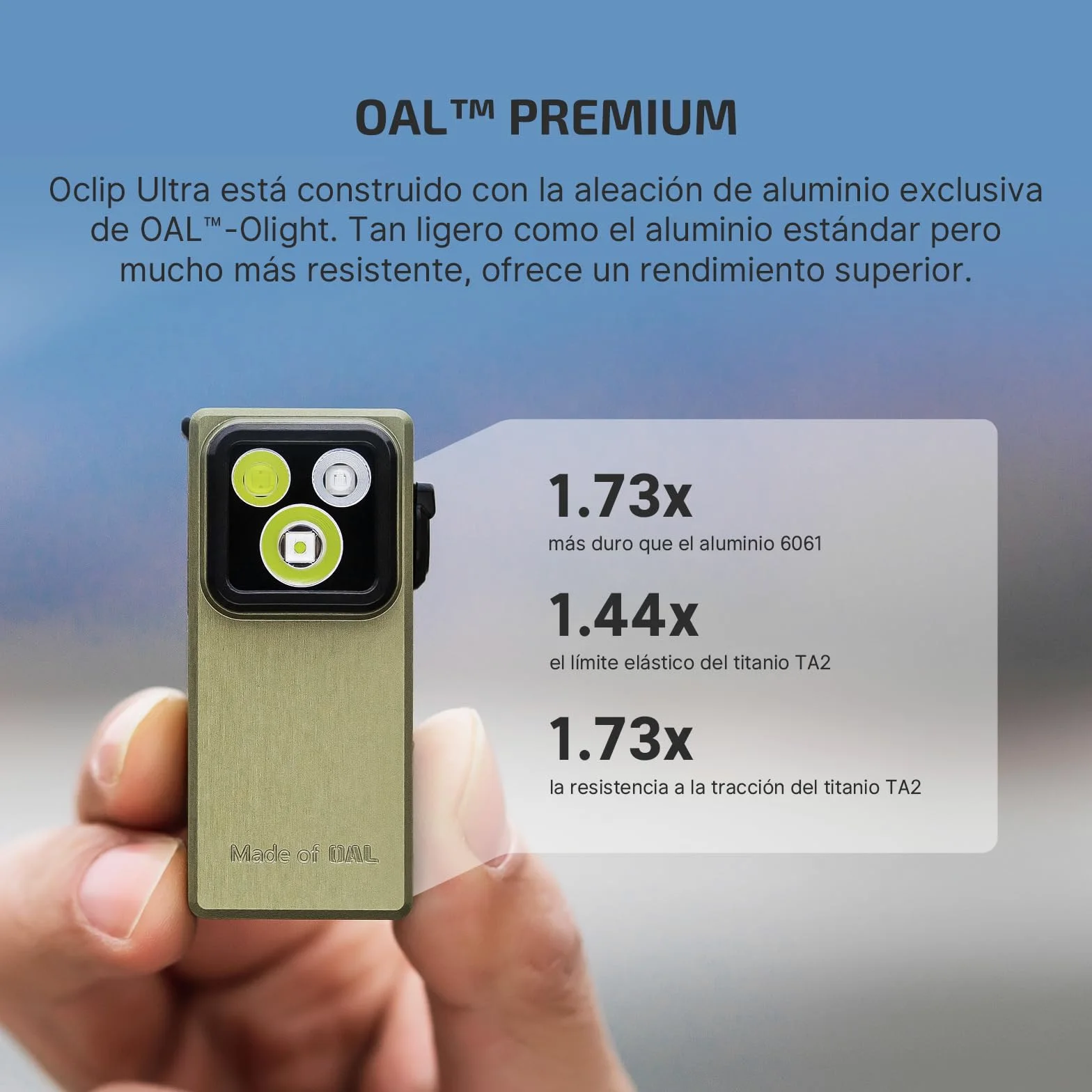 OLIGHT Oclip Ultra Mini Linterna de Clip EDC Recargable 530LM 130M | Fabricado en OAL, Magnetizable, Resistente al Agua IPX6, Luz Concentrada/Difusa y Rayos UV, Para Uso Exterior e de Emergencia