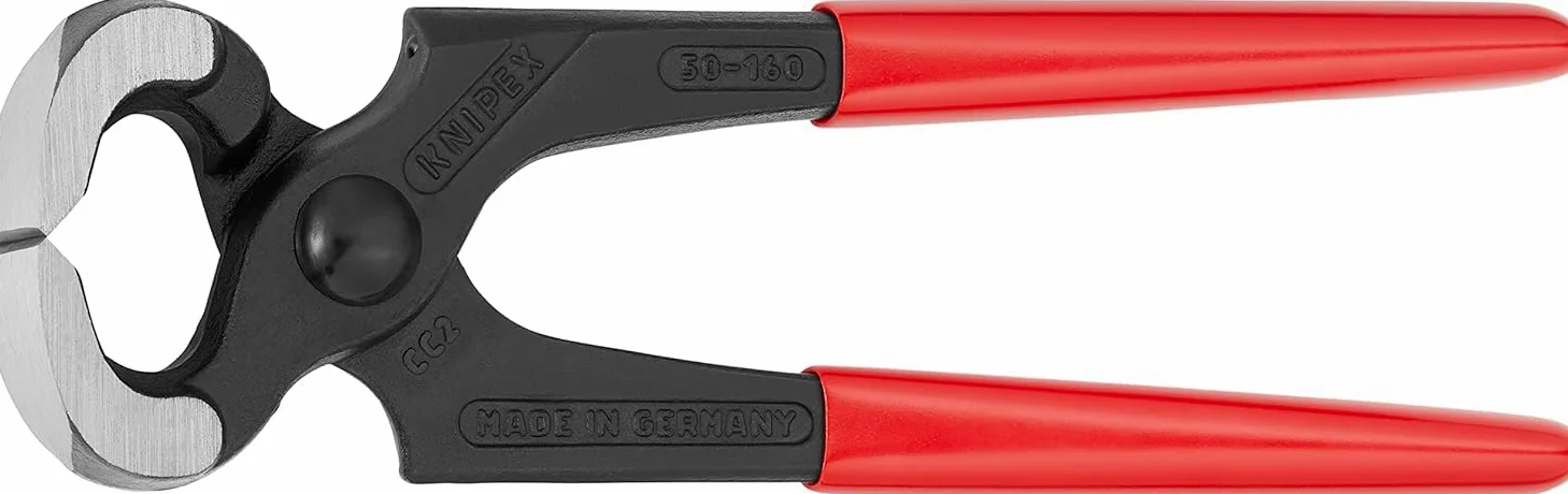KNIPEX Tenaza para carpintero recubiertos de plástico 160 mm, 50 01 160