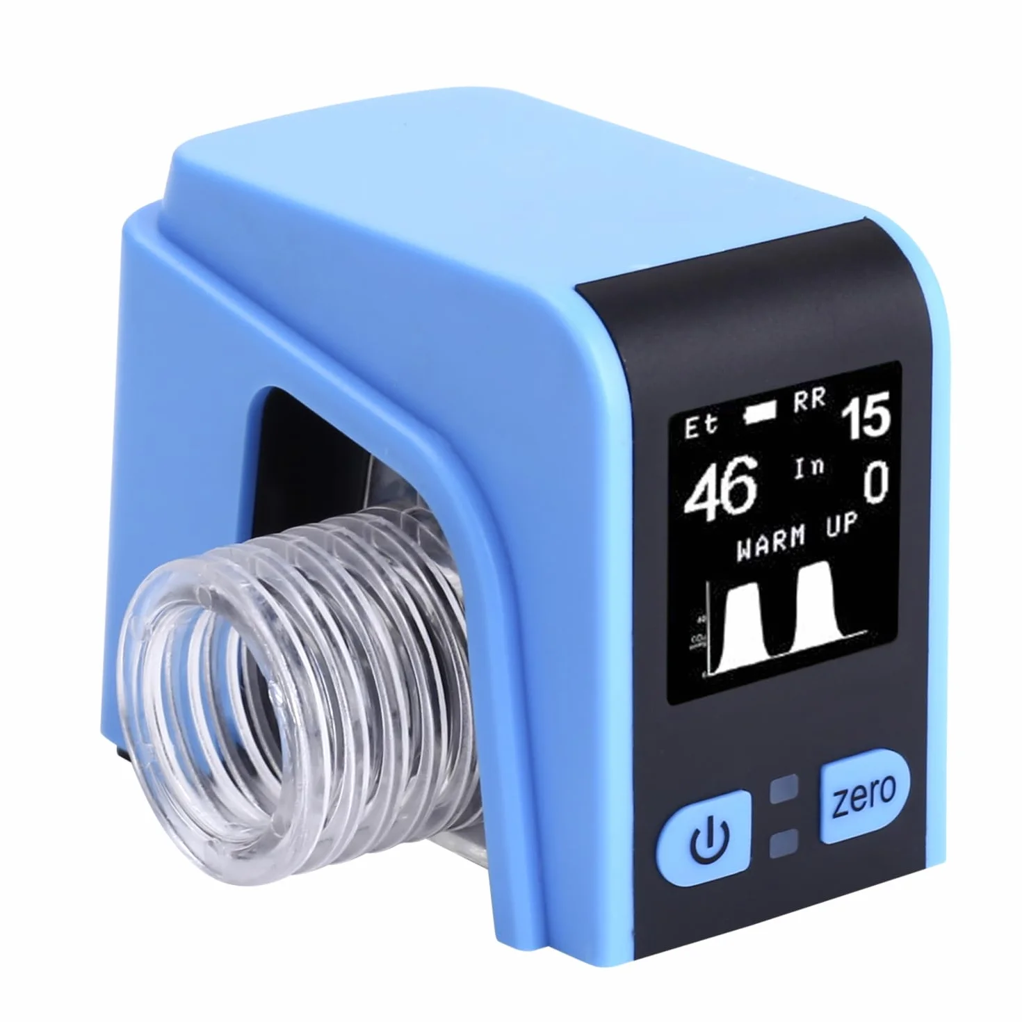 CA80 Mini Veterinario Capnograph Monitor para Medir ETCO2, FICO2 y RESP