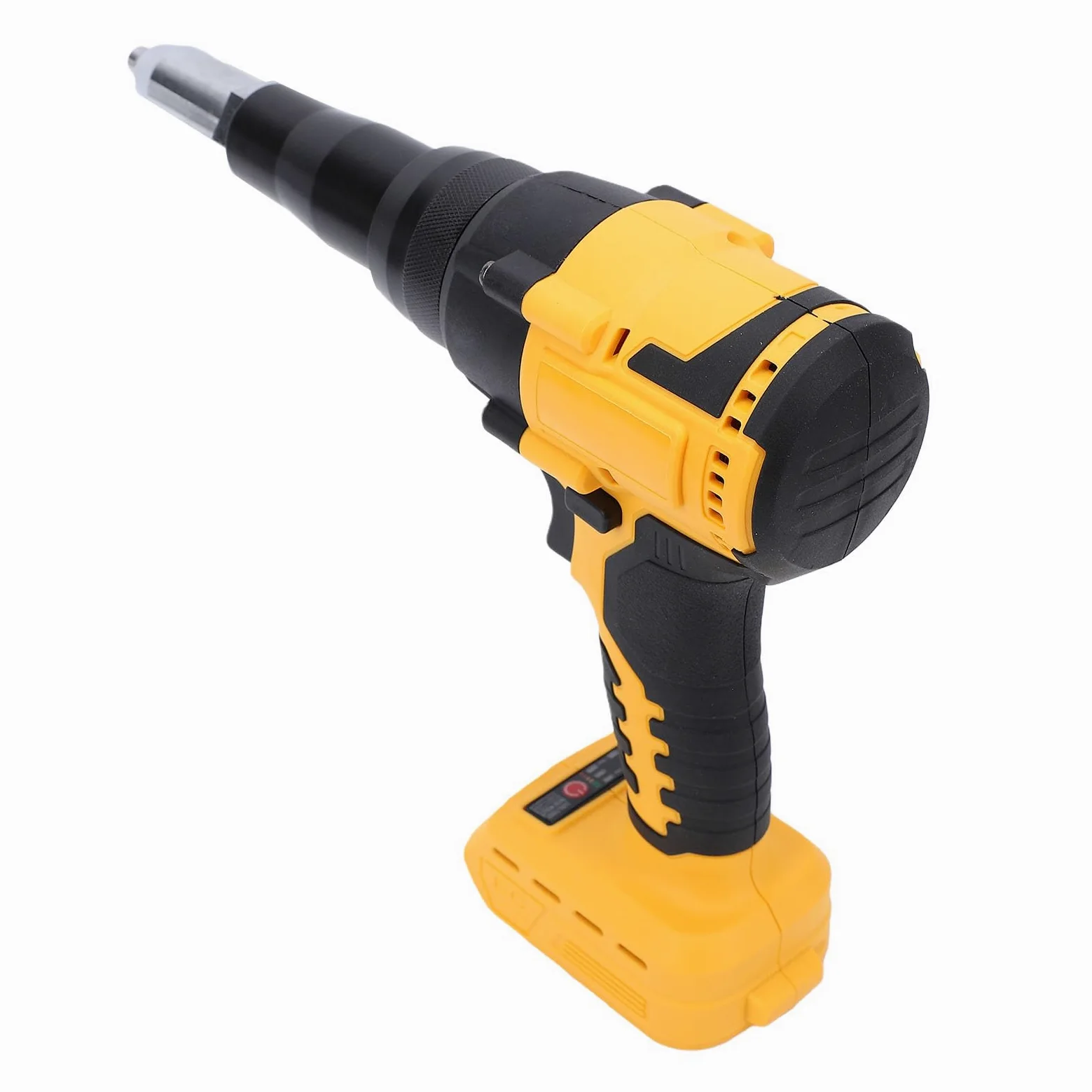 Pistola Remachadora Eléctrica sin Escobillas, Kit de Herramientas de Remachado Inalámbrico Apto para Batería con Luz LED Función de Inversión Automática para Remaches de 1/8 5/32 3/16 Pulgadas