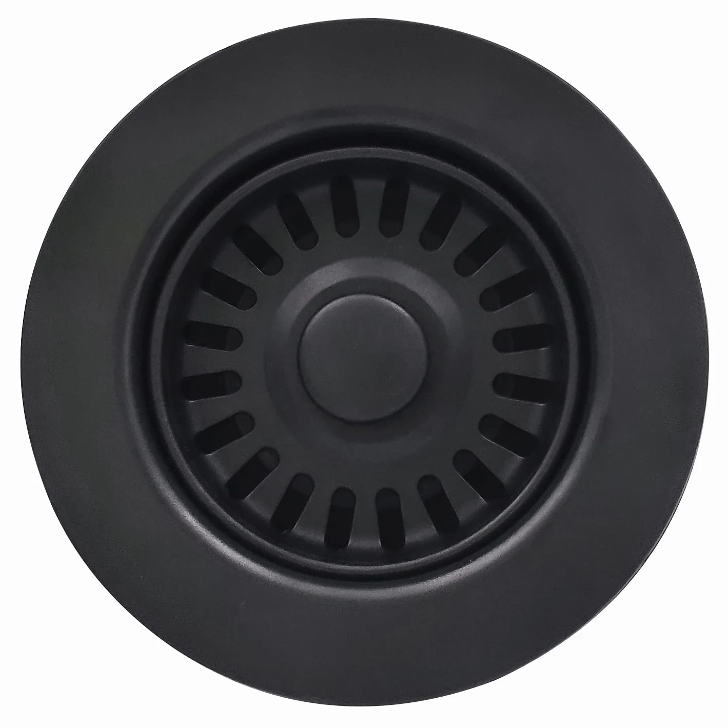 EADOT - Conjunto de Drenaje de Fregadero de Cocina Negro de 3-1/2 Pulgadas con colador de Cesta y tapón, colador de Cesta de Drenaje de Cocina para fregaderos de Cocina de Granito/Arcilla refractaria