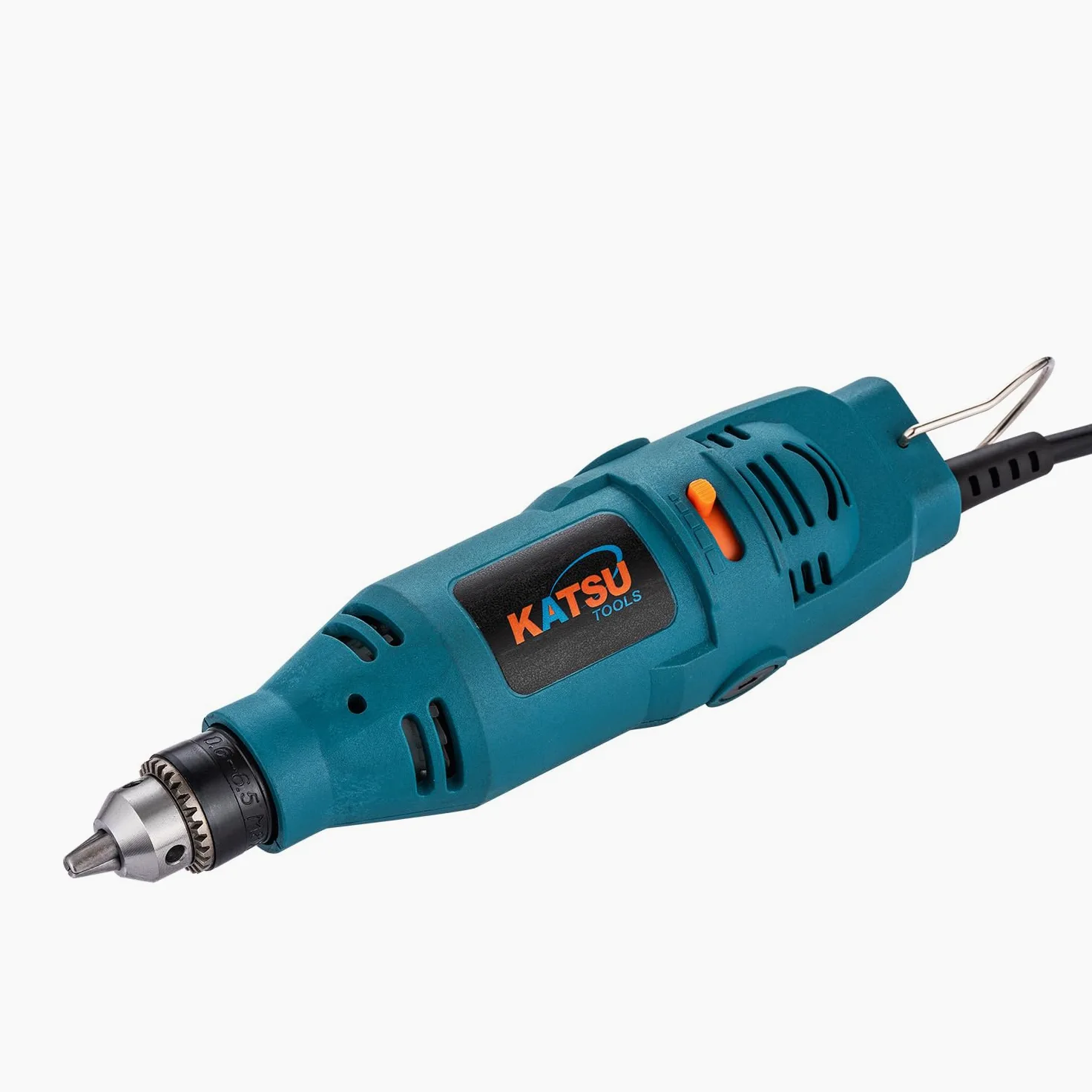 KATSU Tools Mini amoladora eléctrica de 130 W, herramienta rotativa de mano con velocidad variable y mandril de 6 mm para pulir, grabar, tallar y hacer manualidades