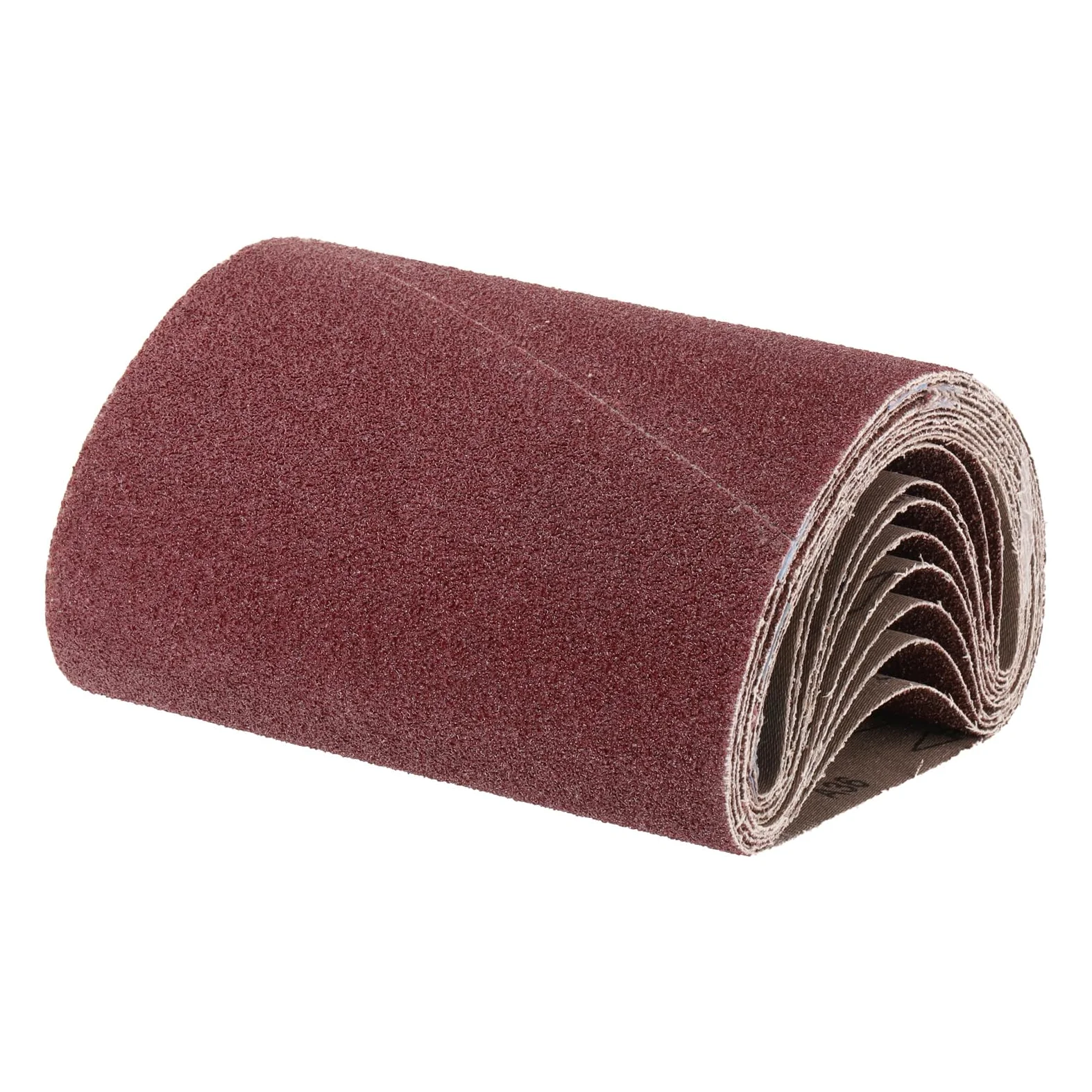 uxcell 10 bandas de lijado de 8 x 19 pulgadas, grano 36, óxido de aluminio, lijadora, papel de lija para pulir madera y metal, color marrón rojizo