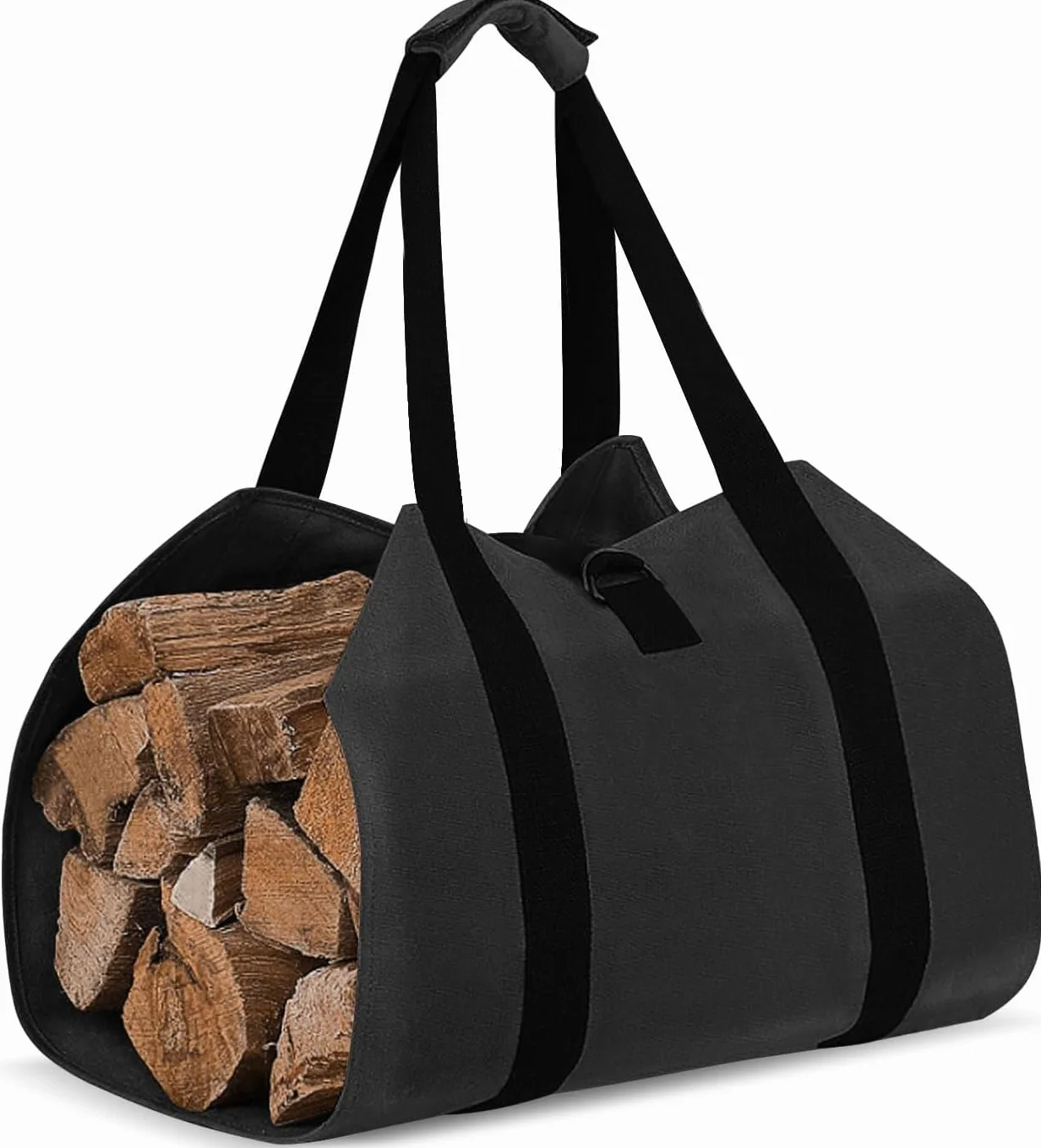 Bolsa para Leña Impermeable y Plegable, Gran Capacidad para Transporte y Almacenamiento de Troncos, para Chimenea, Estufa de Leña, Interior, Exterior, Fogatas y Acampada