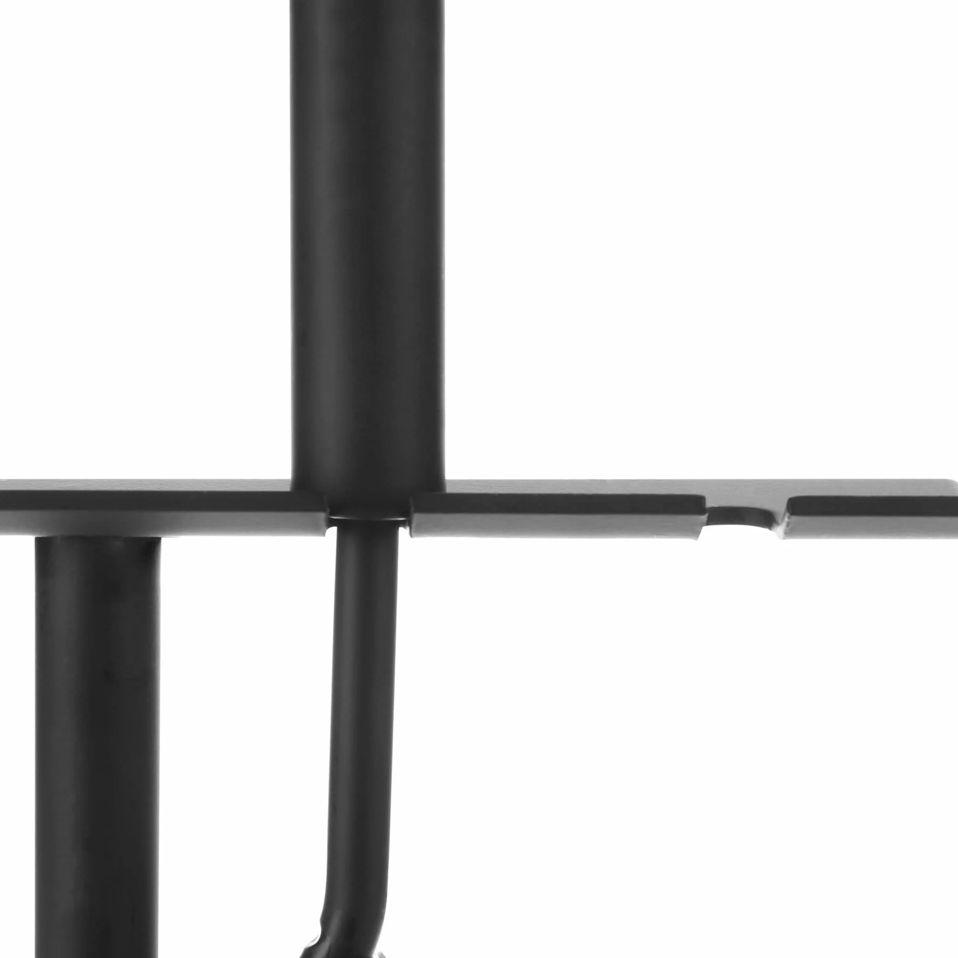 COM-FOUR® Conjunto de chimenea en negro en un tamaño compacto de metal, con pala, escoba y soporte-Ideal para estufas (003 piezas de cubiertos)