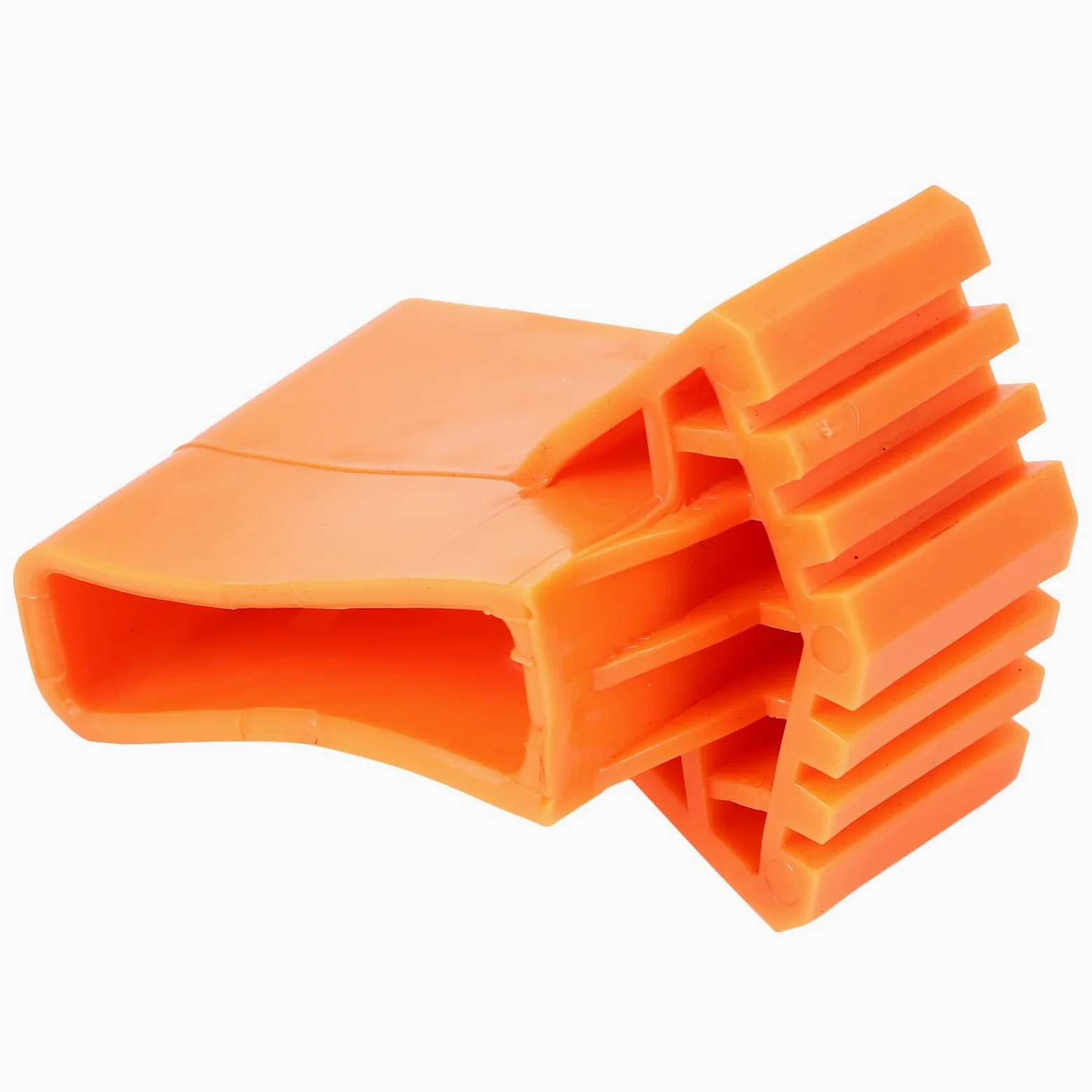 STOBAZA Cubiertas de Goma para Pies de Escalera 50X20 MM, Juego de 4 Piezas Resistentes, Antideslizantes para Escaleras de Aluminio en Hogares