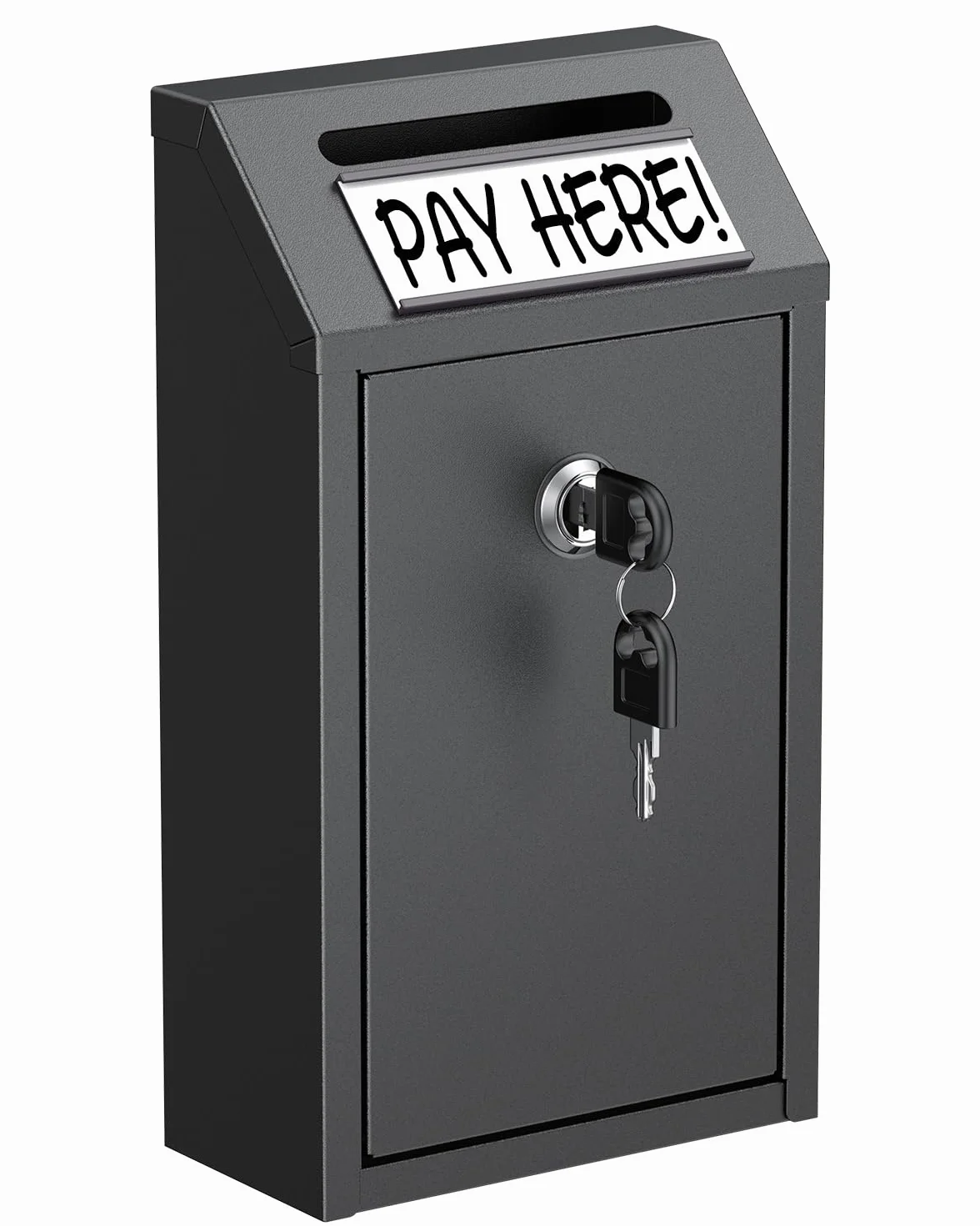 Uniclife Caja para Dinero en Efectivo, Buzones de Pared para Exteriores, Buzón Cerradura, Caja Depósito Llaves, Caja Fuerte Cerradura, Caja Donaciones Metálica, Caja Sugerencias Hogar, Oficina Tiendas