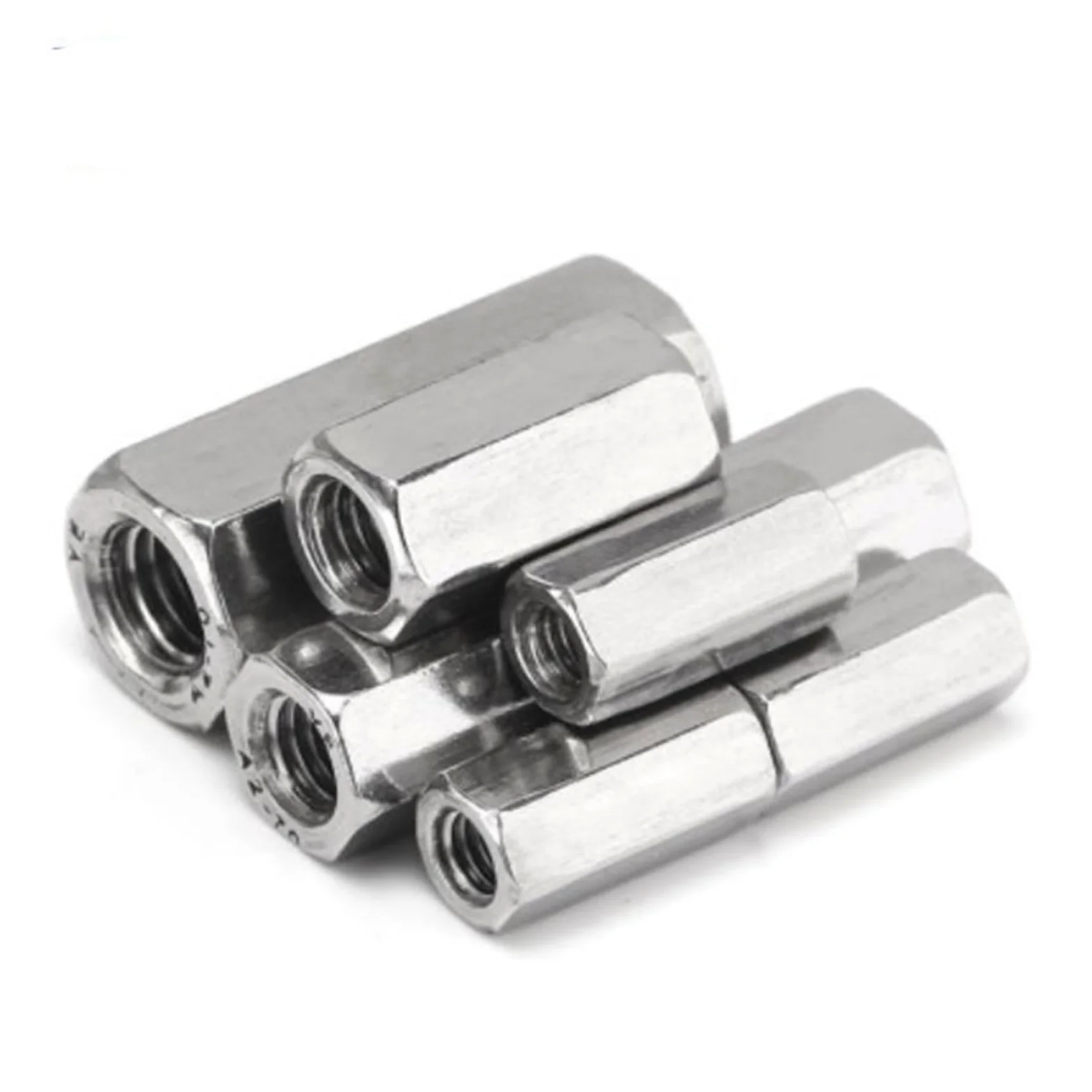 1-10 Uds M3 M4 M5 M6 M8 M10 M12 hembra a hembra tuerca de acoplamiento espaciador hexagonal de acero inoxidable (Color : 10mm_M3 5PCS)