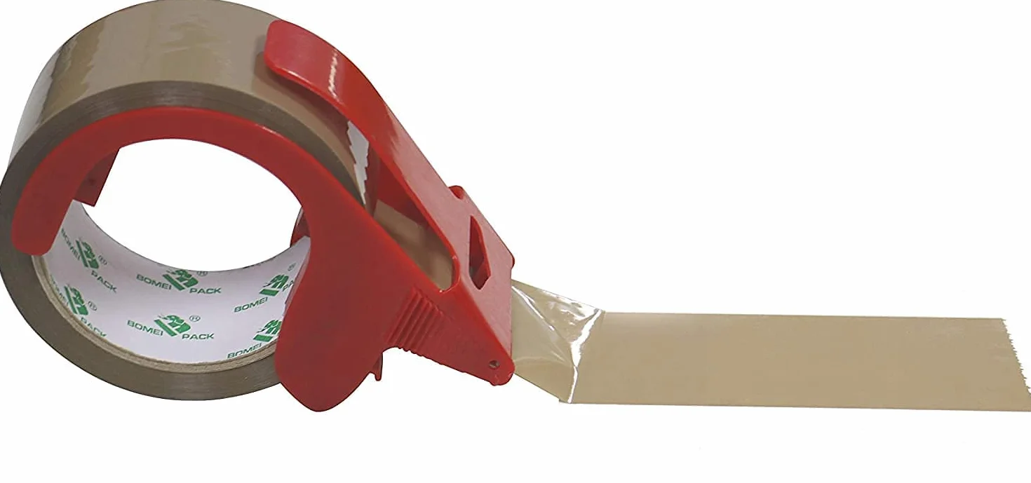 BOMEI PACK 3 Rollos 48mmx66m Marrón Cinta Adhesiva de Embalar para Embalaje de Cajas de Cartón de Envíos y Mudanzas. Precinto para Empaquetados Resistentes (brown)