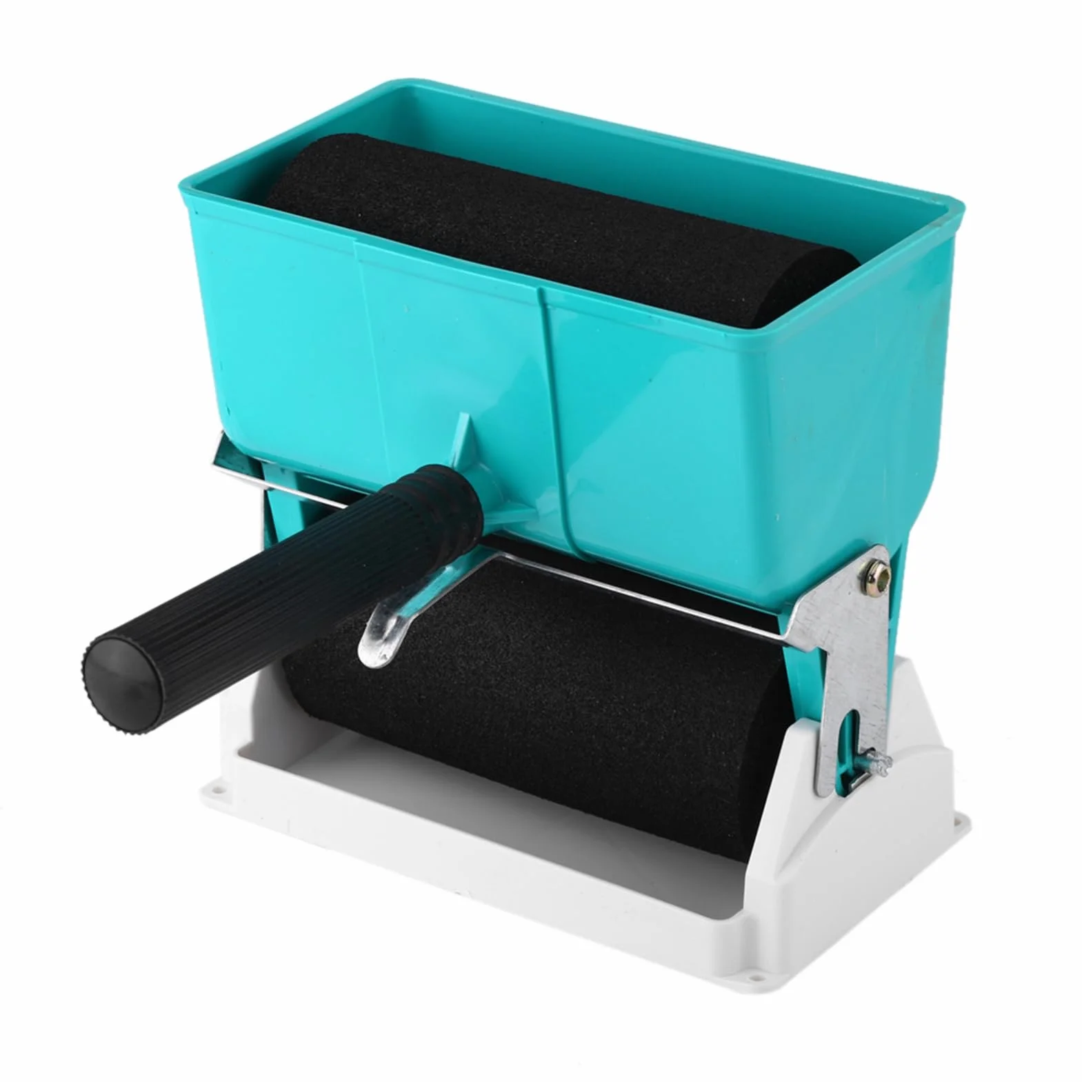 Aplicador rodillo, rodillo de virutex, aplicador de rodillo de pegamento de 180 ml / 320 ml, esparcidor de pegamento para carpintería con soporte e interruptor de control de flujo(6inches)