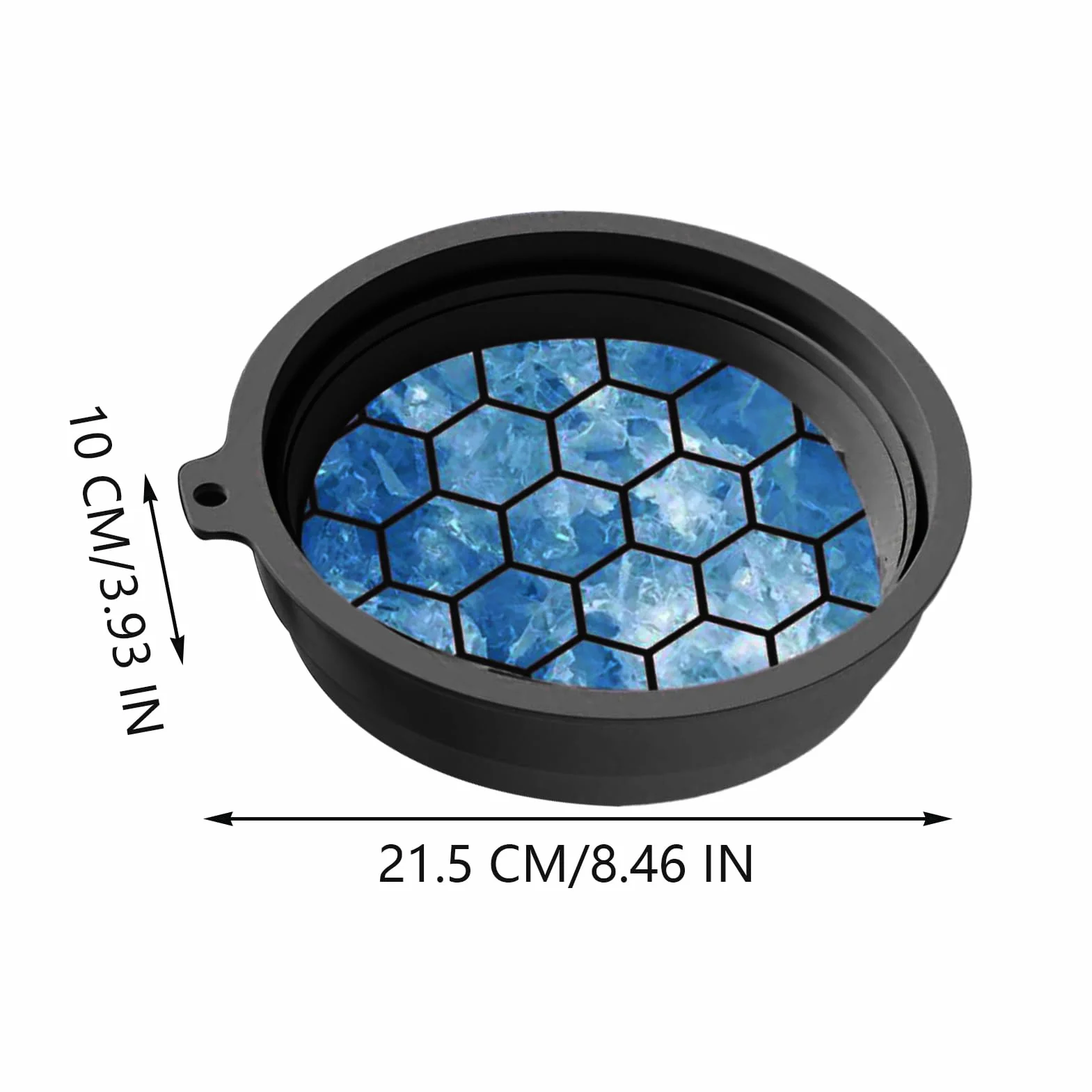 Cuenco facial de hielo, cuencos de inmersión de hielo de cara fría, 8.4 x 3.94 pulgadas, lavabo reafirmante de silicona para la belleza, diseño portátil ligero, ideal para el hogar, vacaciones, viajes