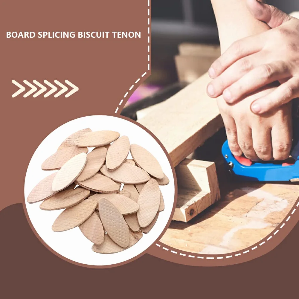 Galletas de Madera Tipo 1, Surtido de Reemplazo, Galletas Ensambladoras para Carpintería, 100 Unidades