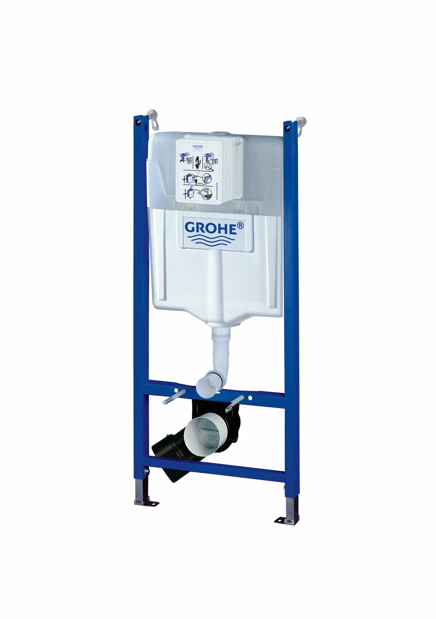 Grohe Solido Pack 2-en-1 Bastidor 1.13 m anclajes cisterna empotrada WC 6-9 l