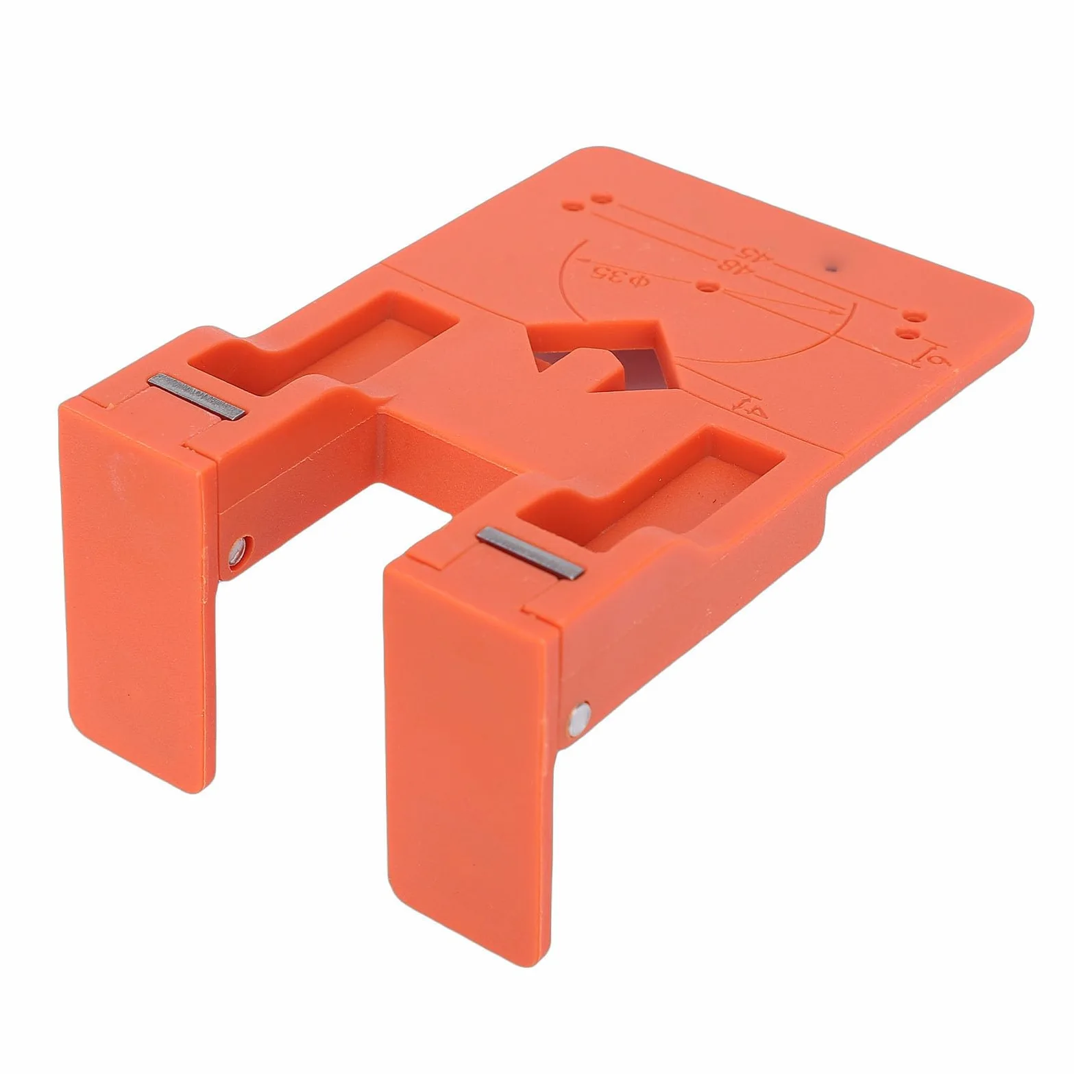 Sorandy Espaciador de Instalación de Bisagra, Placa de Bloqueo Magnético de ABS, Placa de Fijación con Broca Helicoidal de Carburo, Ideal para Bisagras de Puertas de Gabinetes, Armarios, Armarios y