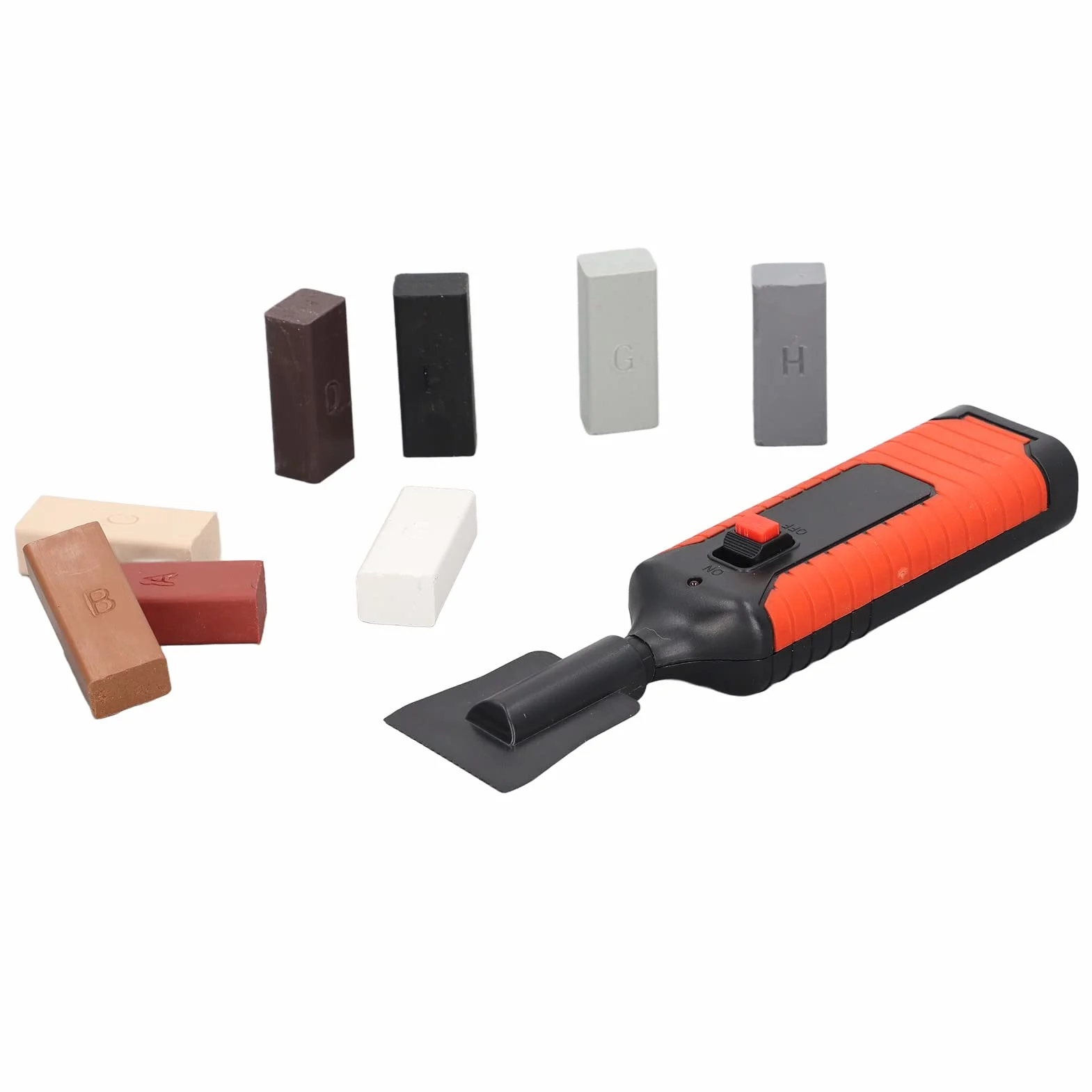 Kit de Reparación de Azulejos de Porcelana, Kit de Reacabado de Bañeras Y Azulejos con Pluma de Calefacción Eléctrica Y 8 Bloques de Cera para Piso de Cerámica Crack Chip