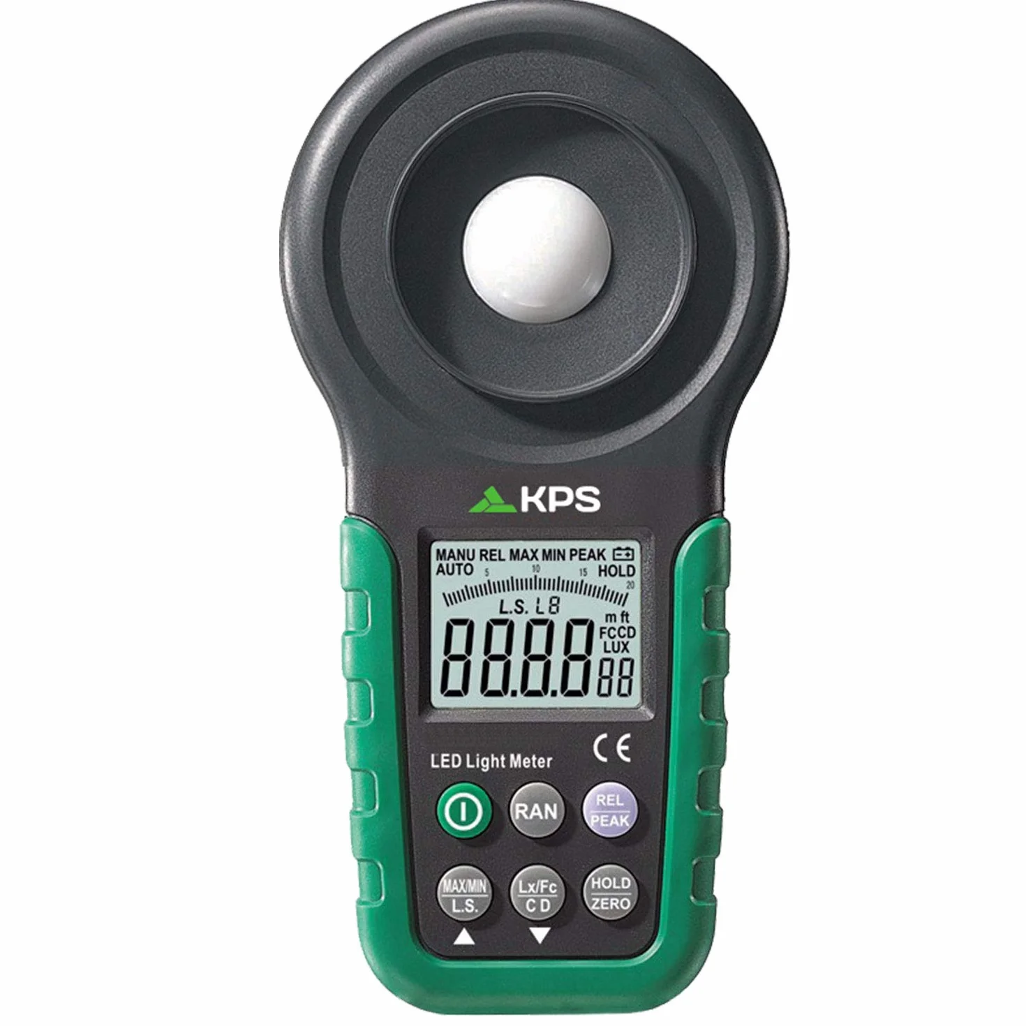 KPS-LX30LED Luxómetro digital de alta precisión, medidor luminosidad luz LED, fluorescente,… Diferentes unidades de medicion (DC,lux,CD)