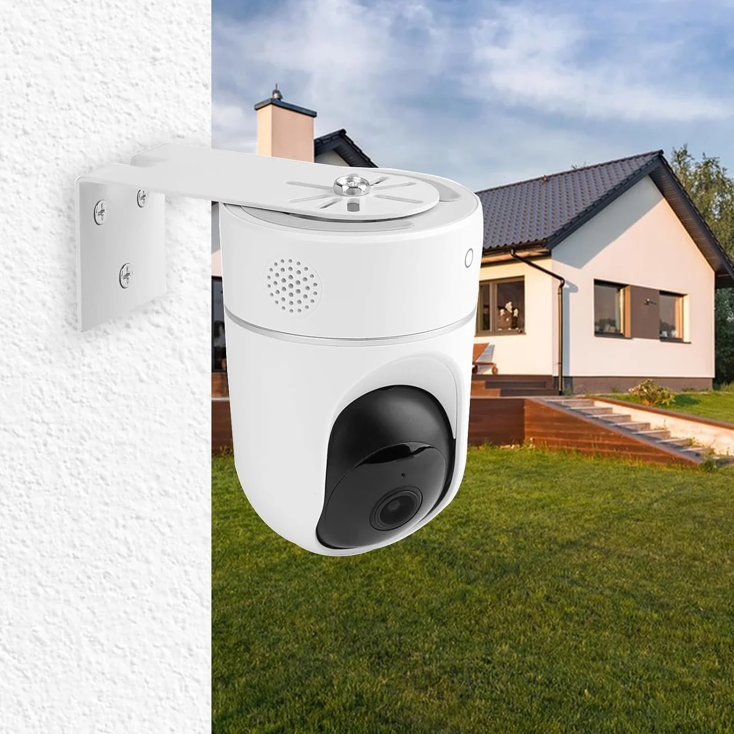 2pcs Soporte Camara vigilancia tapo Montaje Pared Universal para cámara de Techo en Forma L Cámara Metálico Accesorios Cámara Vigilancia Sistema Seguridad