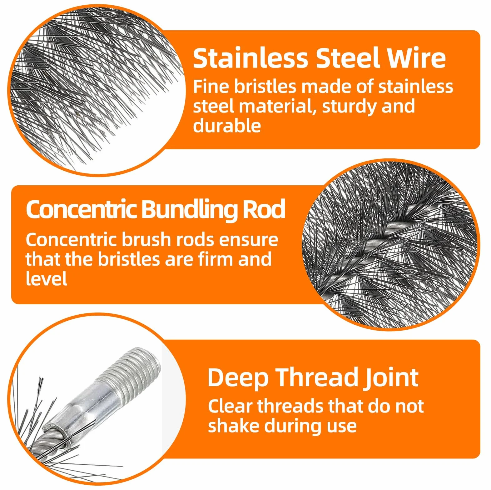 Cepillo para Tubos de Estufa, Deshollinador de Chimeneas, 30/50/80/150mm Chimney Brush and 1m Pipe Ideal para Limpiar Tuberías y Eliminar óxido