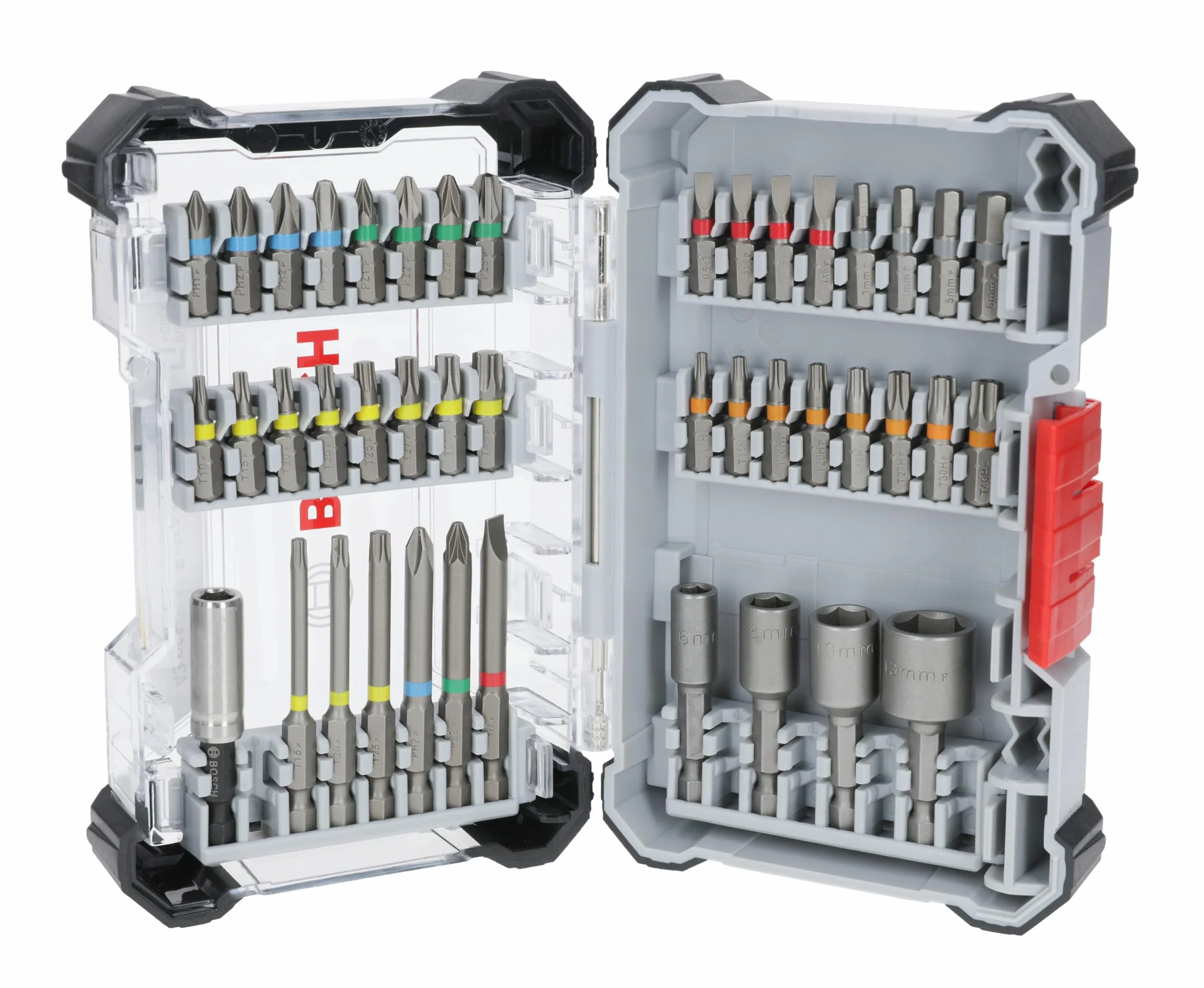 Bosch Juego de 43 puntas de destornillador extraduras, 43 piezas (197 x 110,5 mm, accesorios profesionales, destornilladores y taladros)