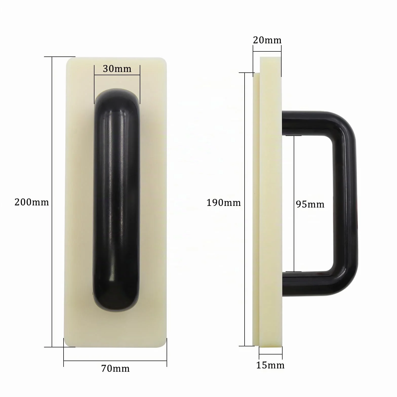 Bloque de Golpeteo de Suelos de Tablones de Vinilo Bloque de Golpeteo de Pisos con un Mango Grande Herramientas para Tarima Flotante para Suelos para Madera Dura Laminado (200 mm)