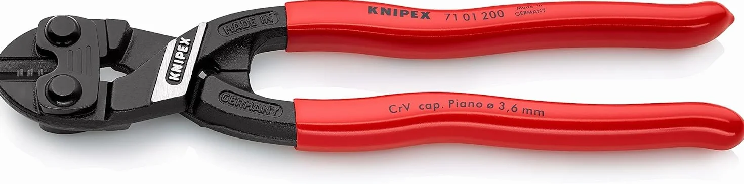 KNIPEX CoBolt Cortabulones compacto recubiertos de plástico 200 mm, 71 01 200