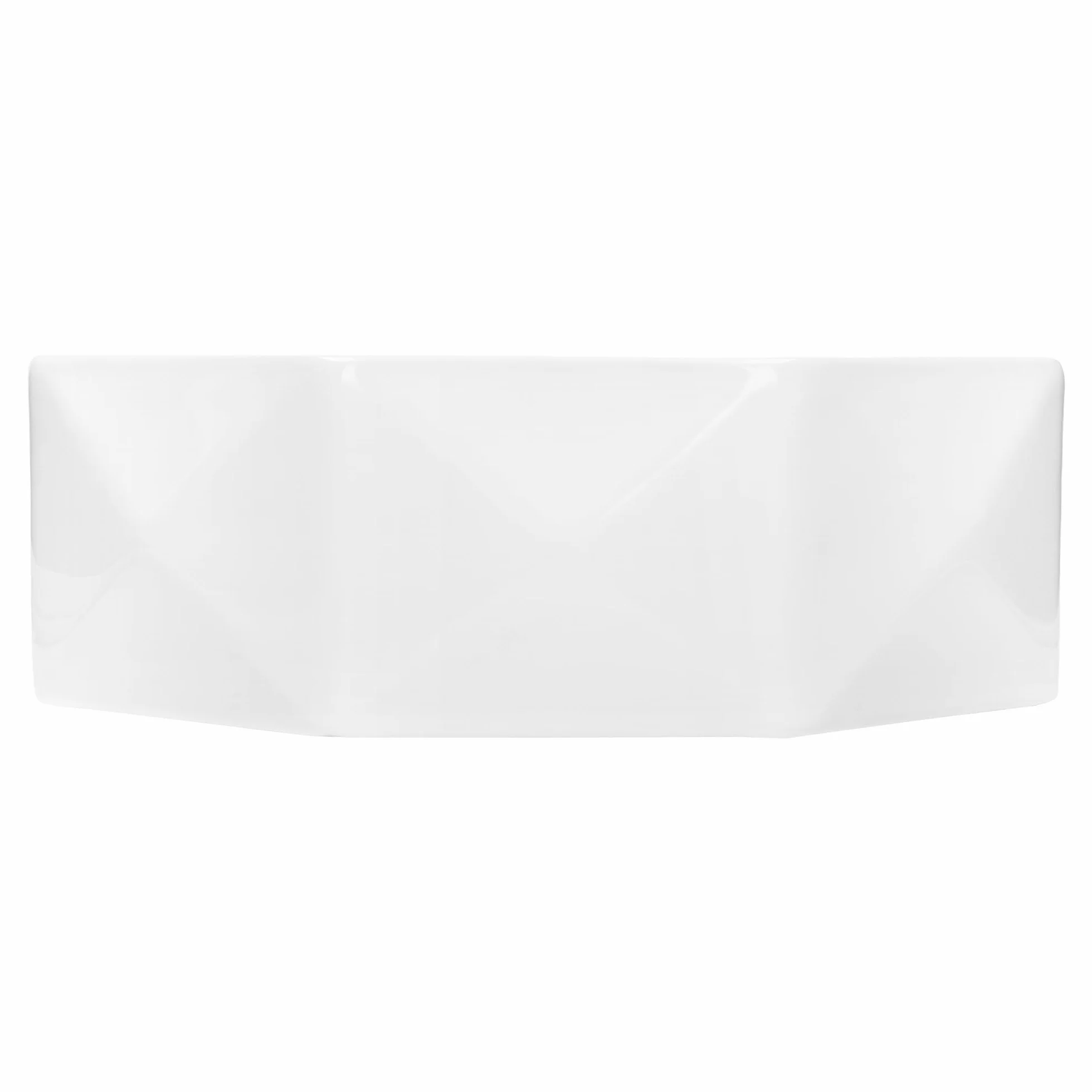 LuxeBath Lavabo Cerámica Blanco Brillante En Forma De Diamante Ø 420 x 135 mm Incl. Juego De Desagüe Sin Rebosadero 100 mm Lavamanos Moderno De Encimera/Colgante Con Fijación A La Pared Para Baño