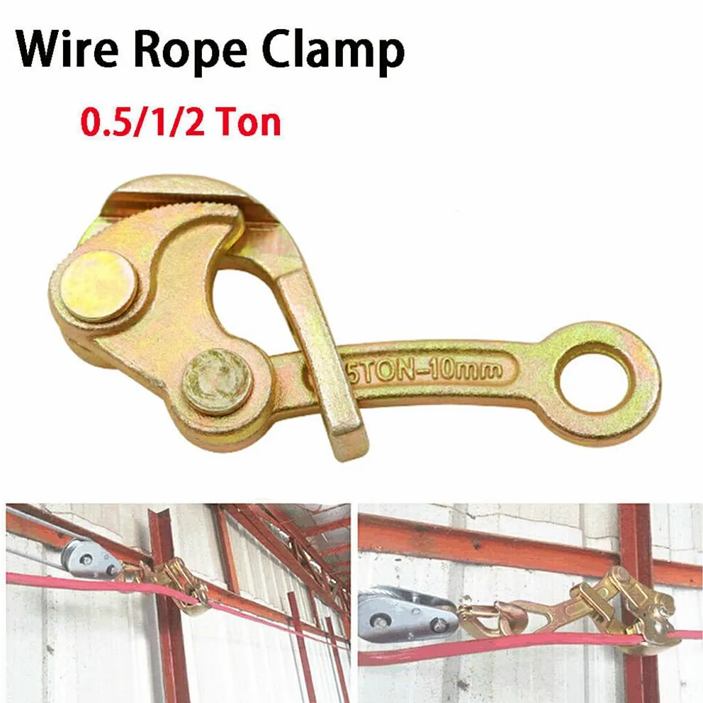 Herramienta de tracción de alambre Grip - Solución fácil y conveniente para aplicaciones de cable de acero Herramienta de tracción de alambre de metal para cable de acero, 0.5T