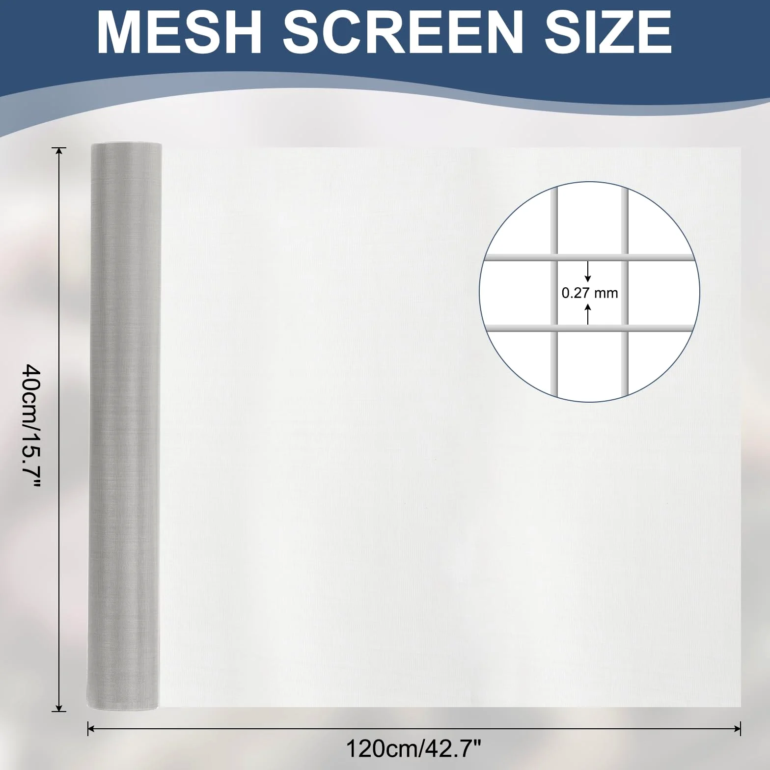 PATIKIL Malla Tejida De 60 Mesh 15.7" X 47.2" (120 X 40cm) Hoja De Filtro De Acero Inoxidable 304 Para Maquinaria Industrial Filtrado De Polvo Partículas Finas 0.27mm Agujero