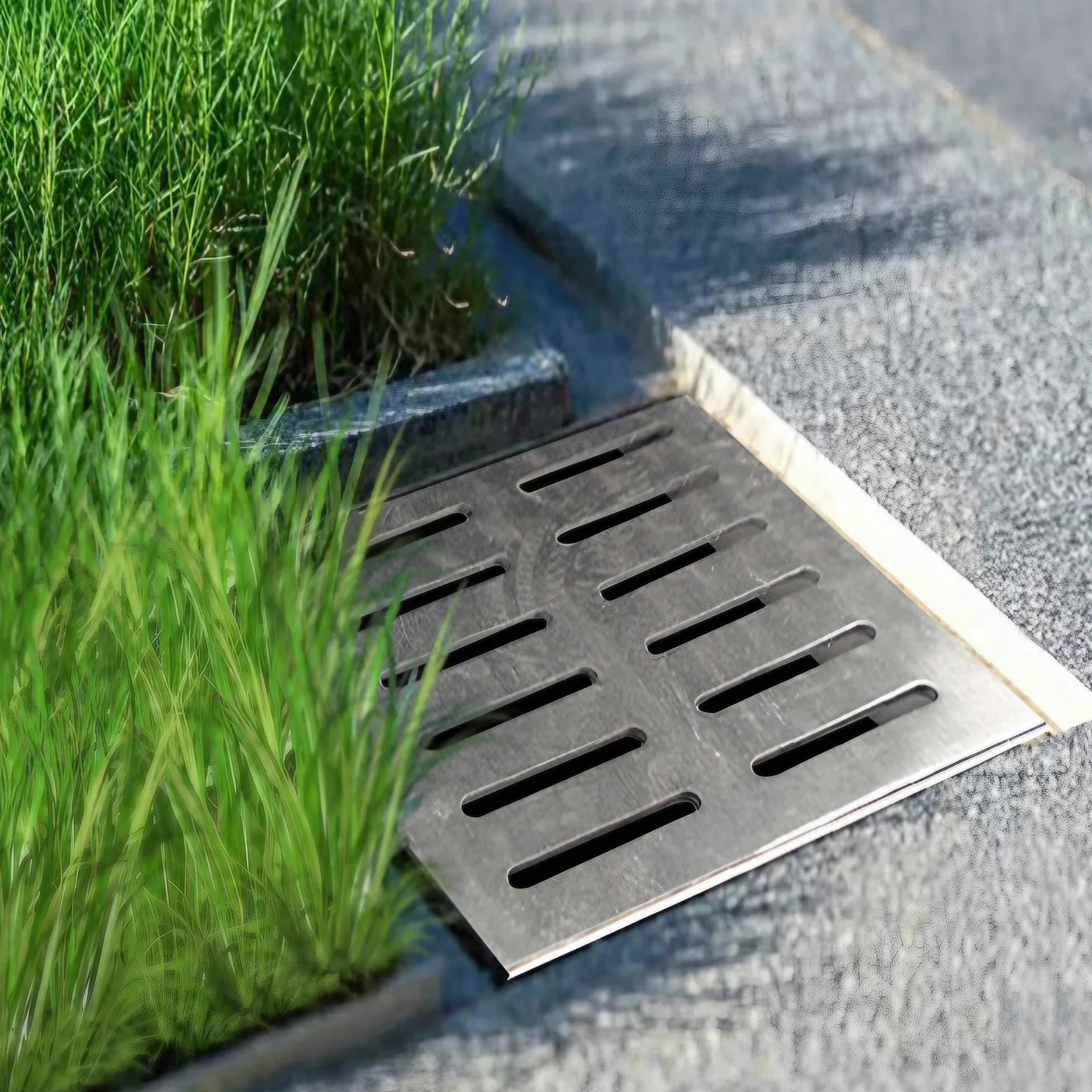 304 Inoxidable Tapa Desague Terraza, Rejilla Sumidero Piscina, Cubierta de Drenaje ai Aire Libre, Rectángulo Rejilla Canal, Rejilla de Alcantarillado para Terraza, Jardin, Piscina(10x10x2cm)