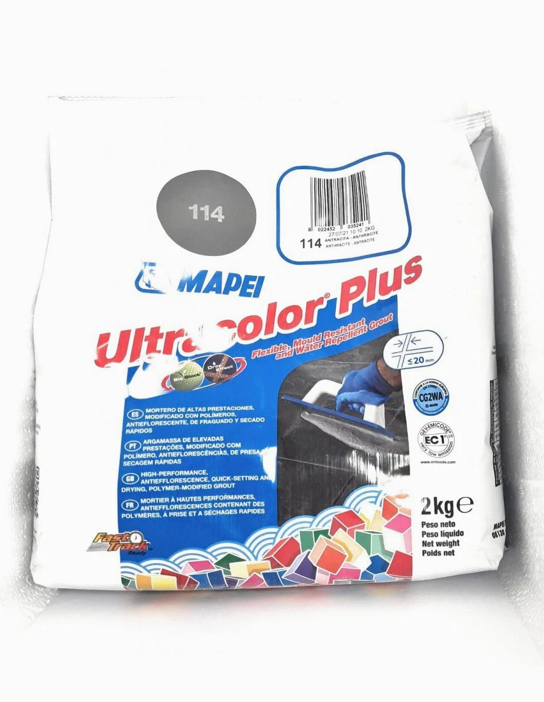 Mapei 114 UltraColor Plus - Lechada antracita (2 kg)