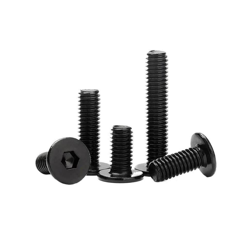 M2 / M2.5 / M3 / M4 / M5 / M6 / M8 Tornillos de cabeza plana avellanada de acero 10,9 negro (M2,5-0,45 x 35 mm - 100 piezas)
