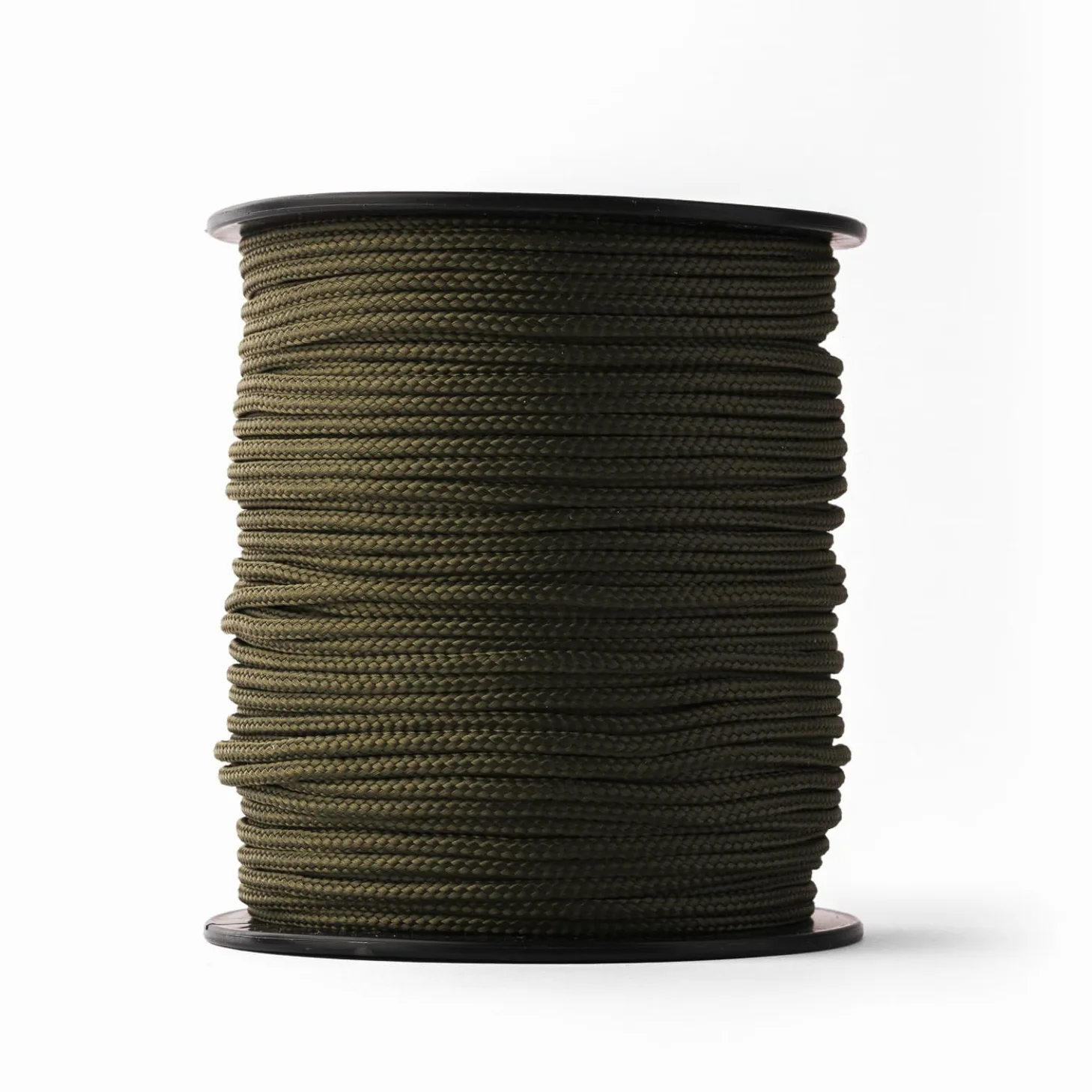 Cuerda de poliéster (3 mm, 100 m, color verde caqui), poliéster trenzado, fuerte, resistente a la intemperie y versátil, cuerda resistente a la intemperie, ideal para exteriores y supervivencia