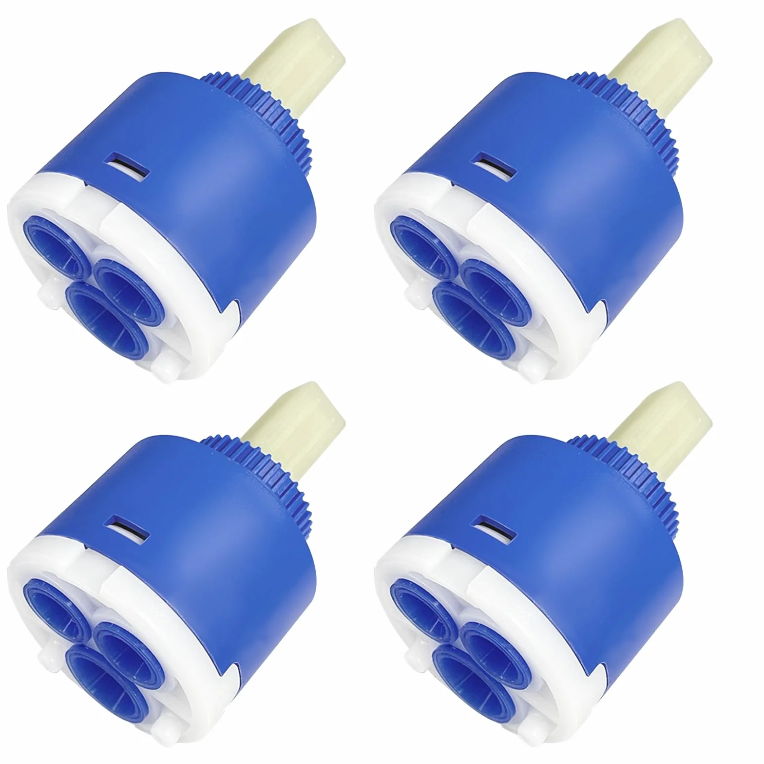 4 Piezas Cartucho de Cerámica para Grifo 35mm Cartuchos Grifos de Cerámica Fácil de Instalar Fuerte Resistente Cartucho Ceramico per Grifo para Reparación de Grifos Agua Cocina Ducha Lavabo