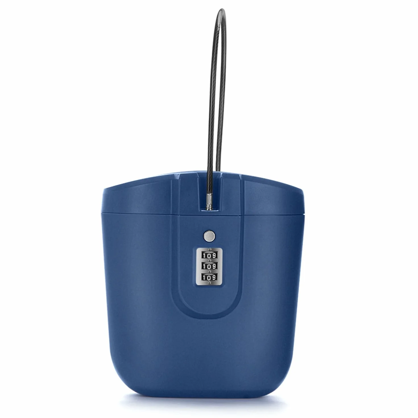 Caja Fuerte para la Playa para Sus Objetos Valor, Segura para la Playa con Cerradura Numérica, Caja de Seguridad Antirrobo Portátil Playa, Camping, Viajes, Deportes, Compras (Azul)