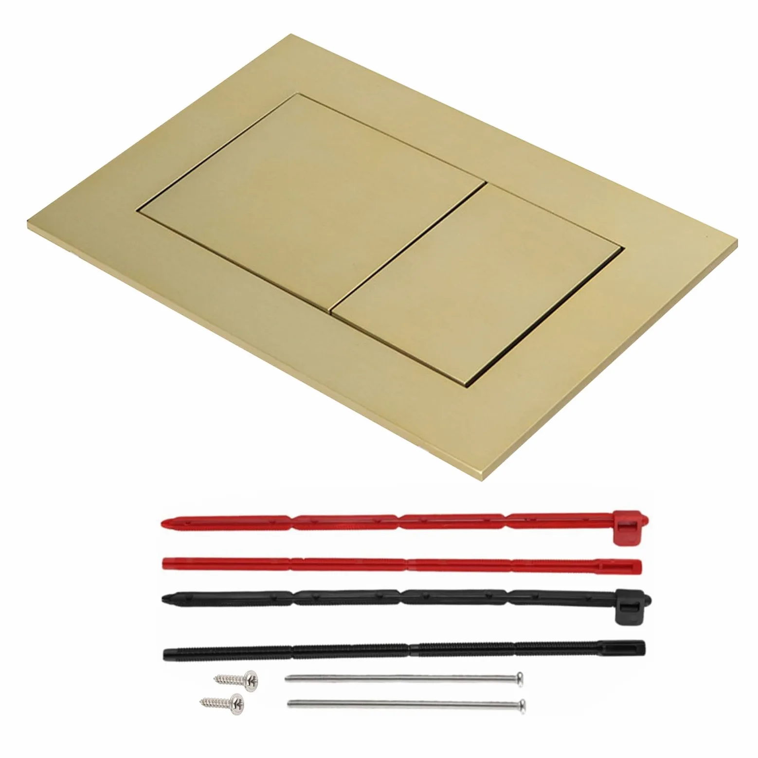 Placa de accionamiento, placa de presión cromada y plástico, cisterna de inodoro, piezas de repuesto compatible con TECE, placa de descarga doble con tecnología de doble flujo, para cisternas ocultas