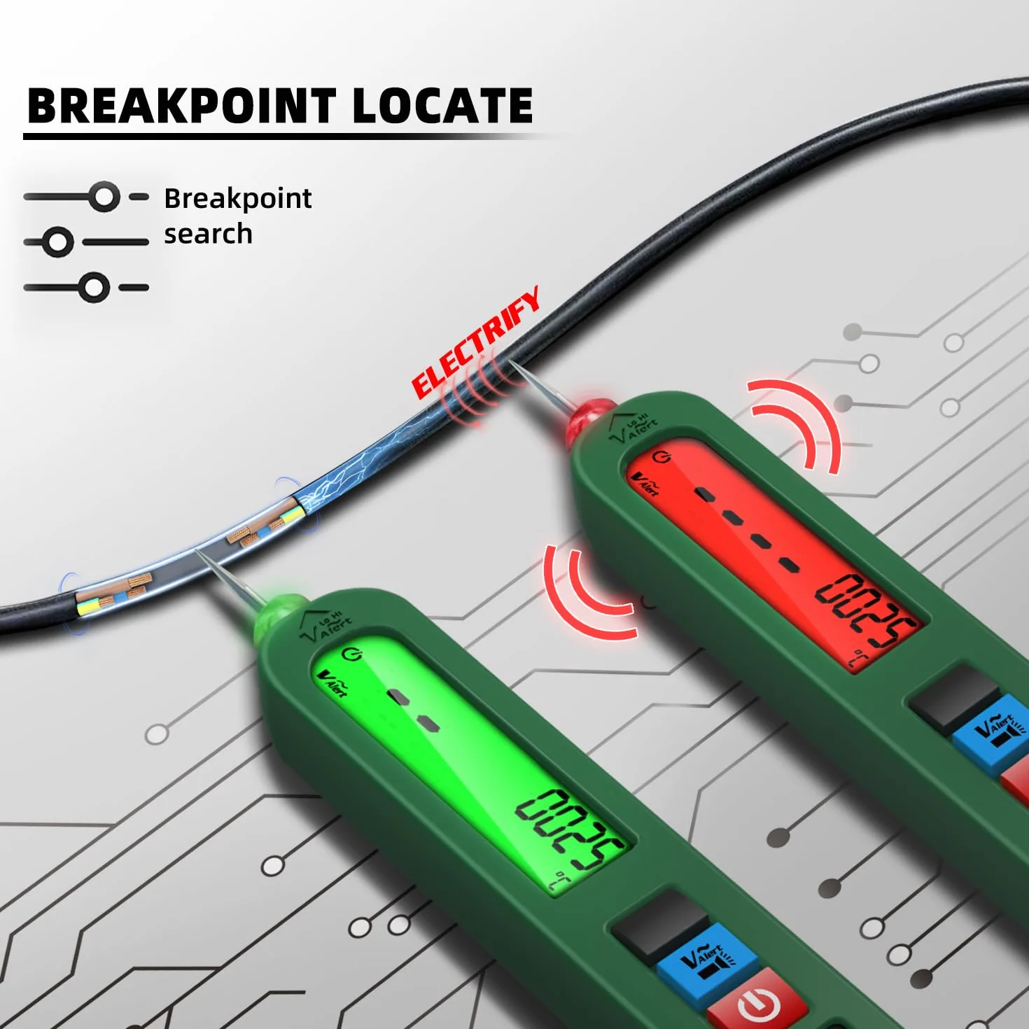 BSIDE S4 Bolígrafo Detector de Voltaje Sin Contacto AC 12V-300V Recargable con LCD y Linterna