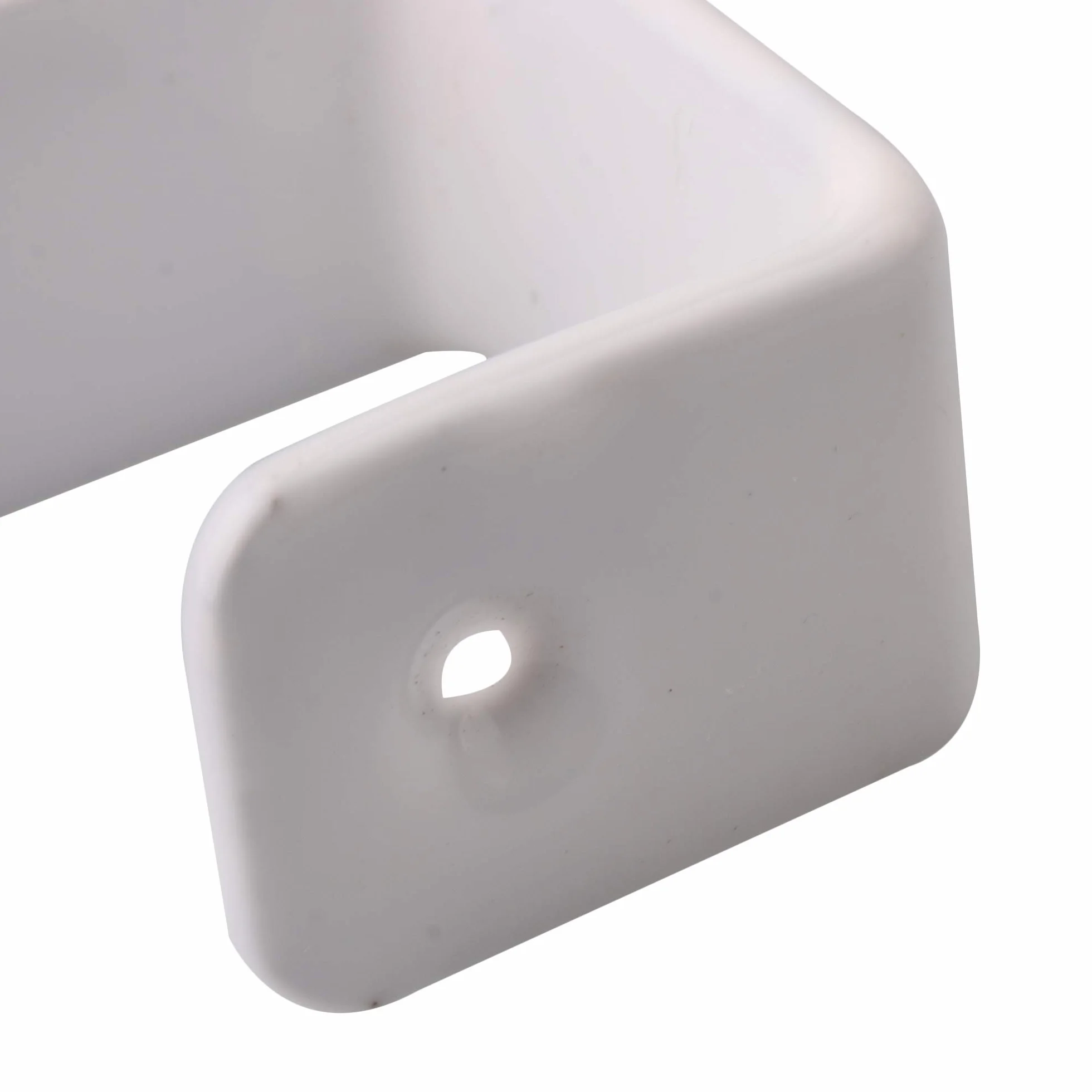 RDEXP 4 ganchos para literas y tornillos, 2,5 cm de ancho interior, color blanco