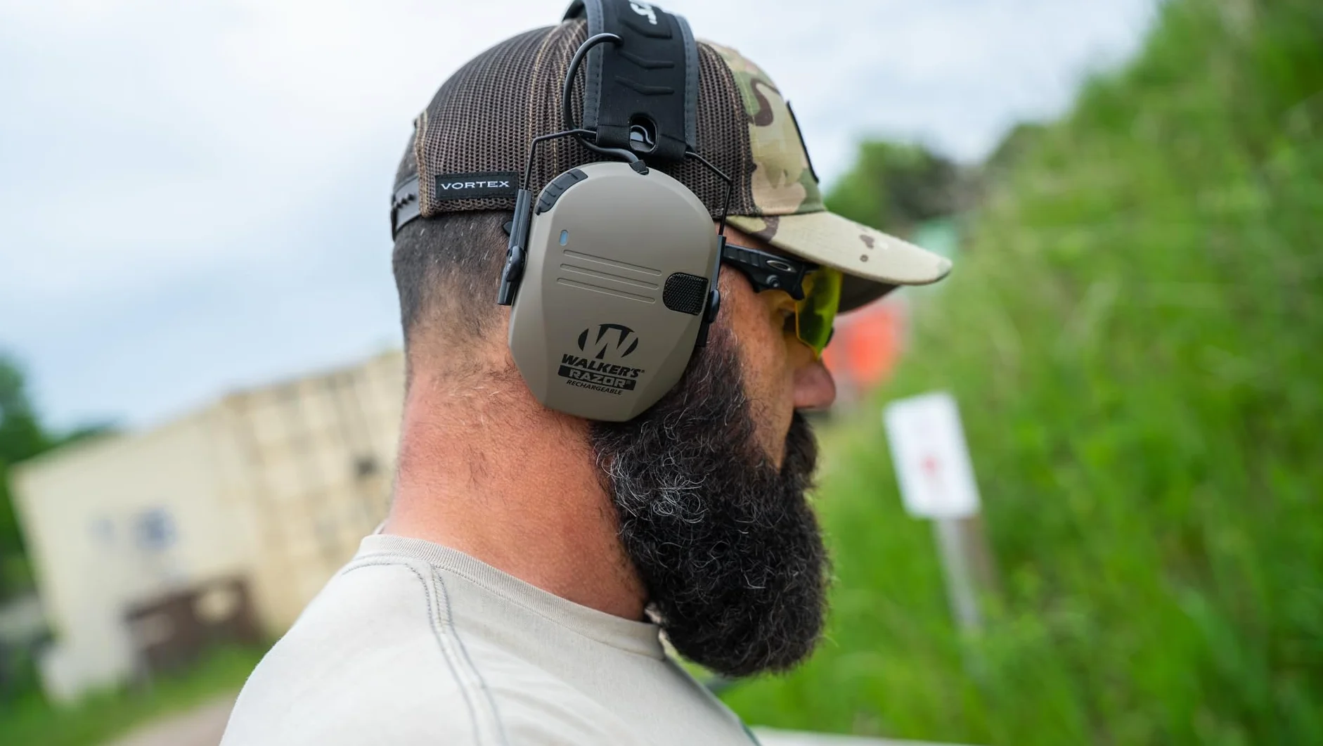 Walker's Delgado Razor Slim Passive Earmuff Flat Dark Earth Unisex