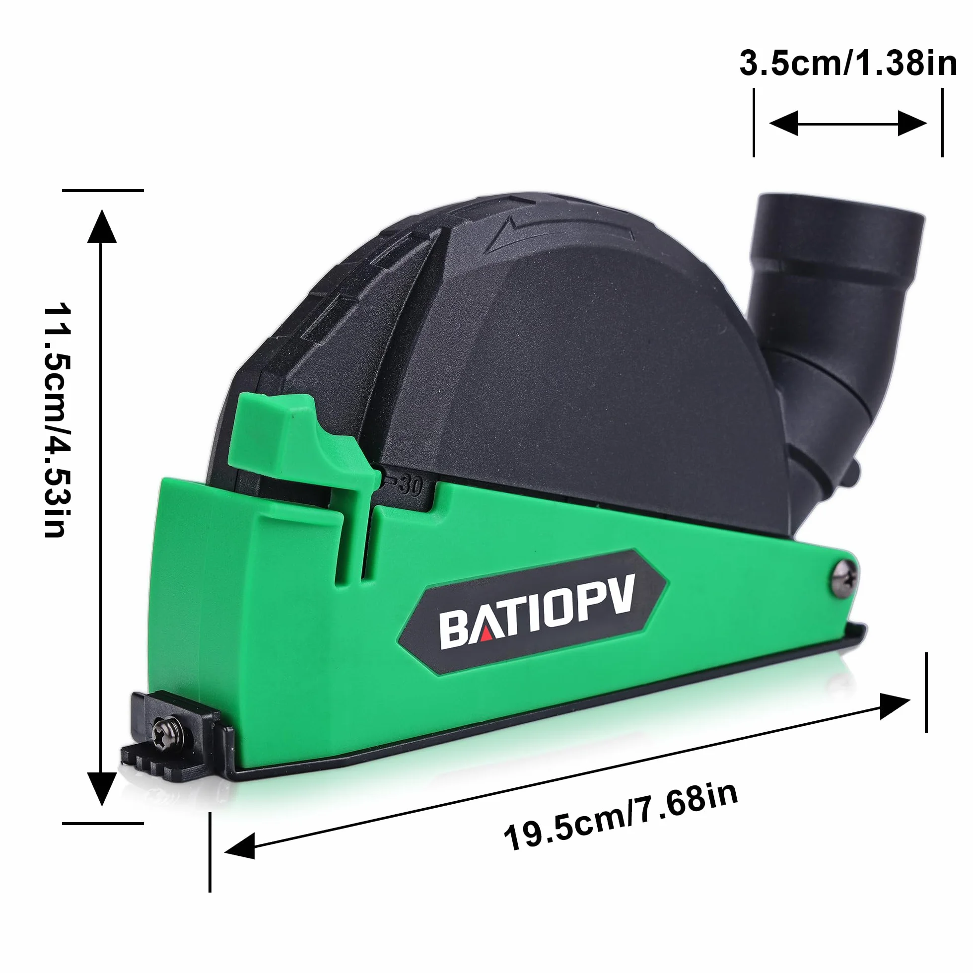 Accesorio de Guía de Corte con Aspiración, Compatible con Amoladoras y Discos de 115/125 mm, Diseño con Caperuza de Cierre Rápido Ø 125 mm