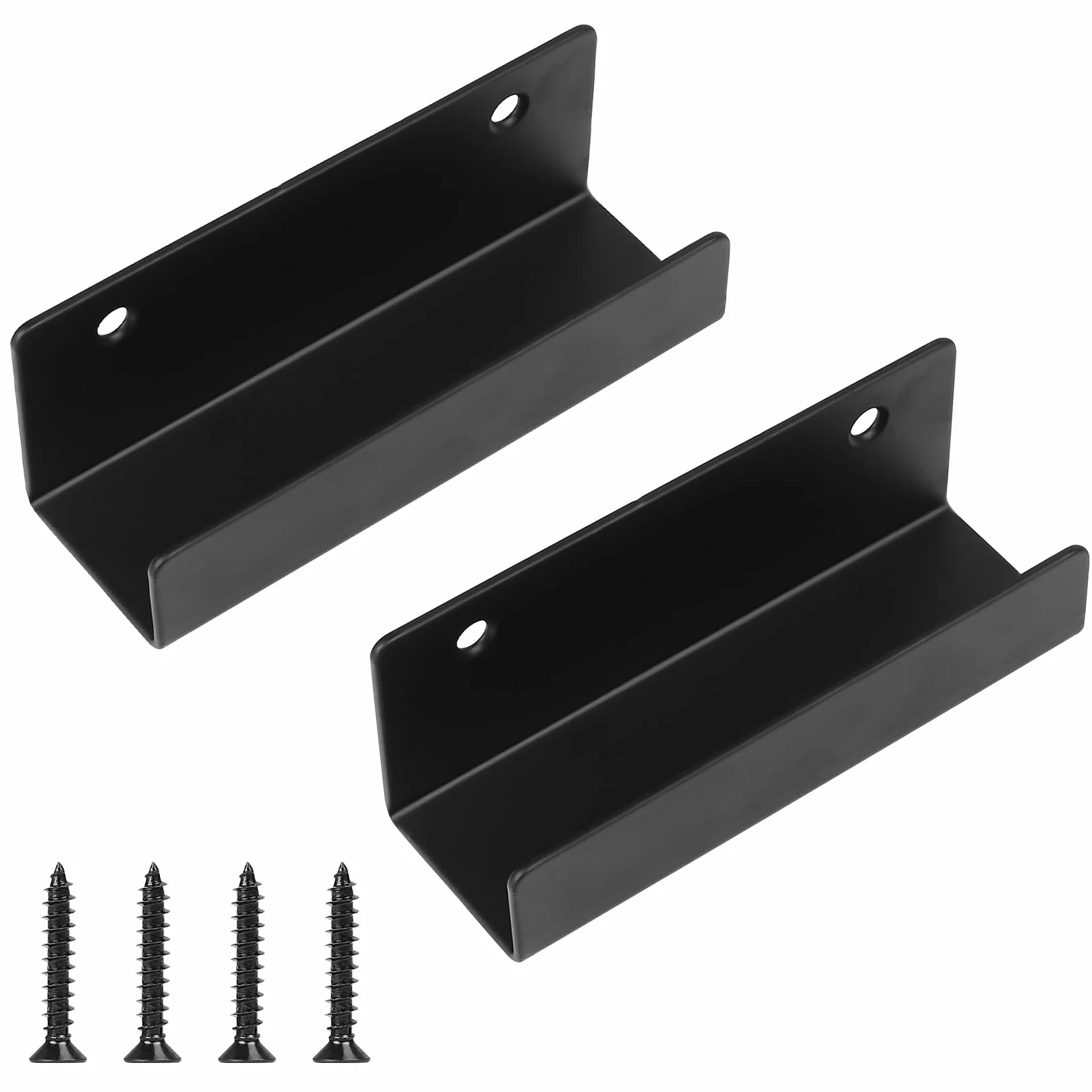 Soportes Robustos de Pared en U de 125mm, 2 Piezas para Azulejos de Cerámica, Metal para Cocina, Baño, Garaje