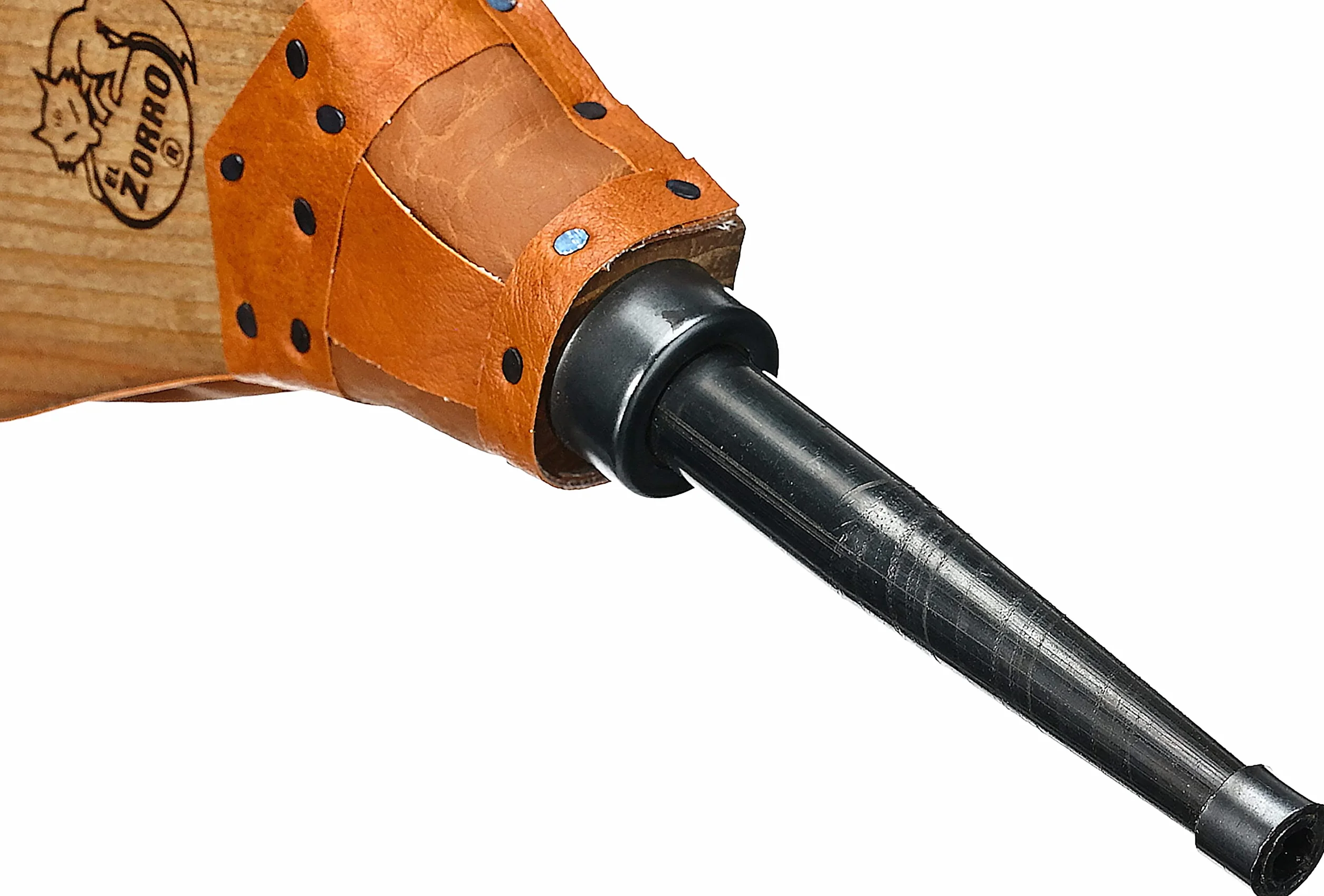 Imex El Zorro – Fuelle de Madera y Cuero 44x16 cm | Guarnición Skay | Accesorio para Chimeneas, Barbacoas y Estufas