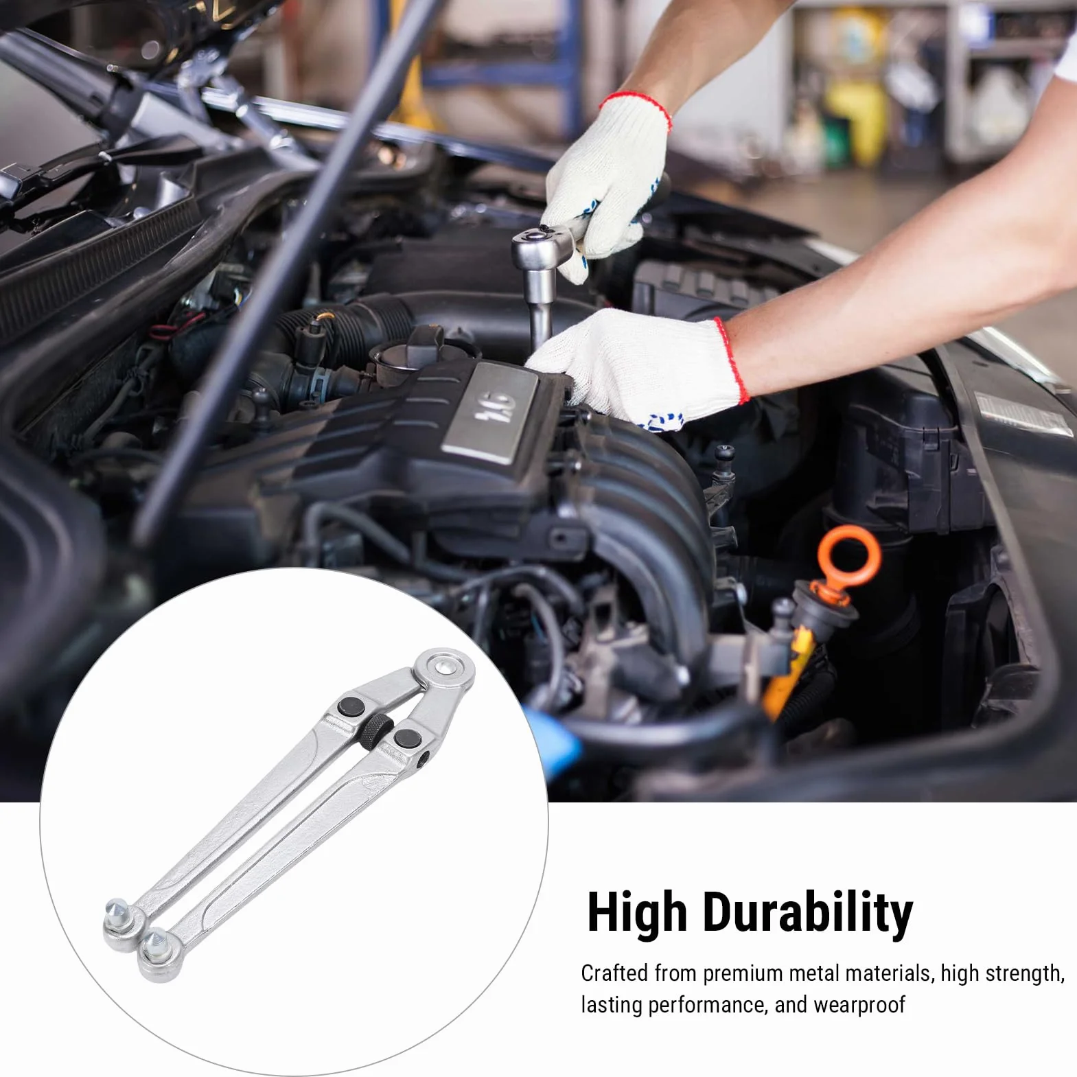 Llave inglesa de pasador ajustable Herramienta multiusos universal portátil para automóvil ATV Camión UTV Reparación Mantenimiento Alta durabilidad Ingeniería de precisión Diseño