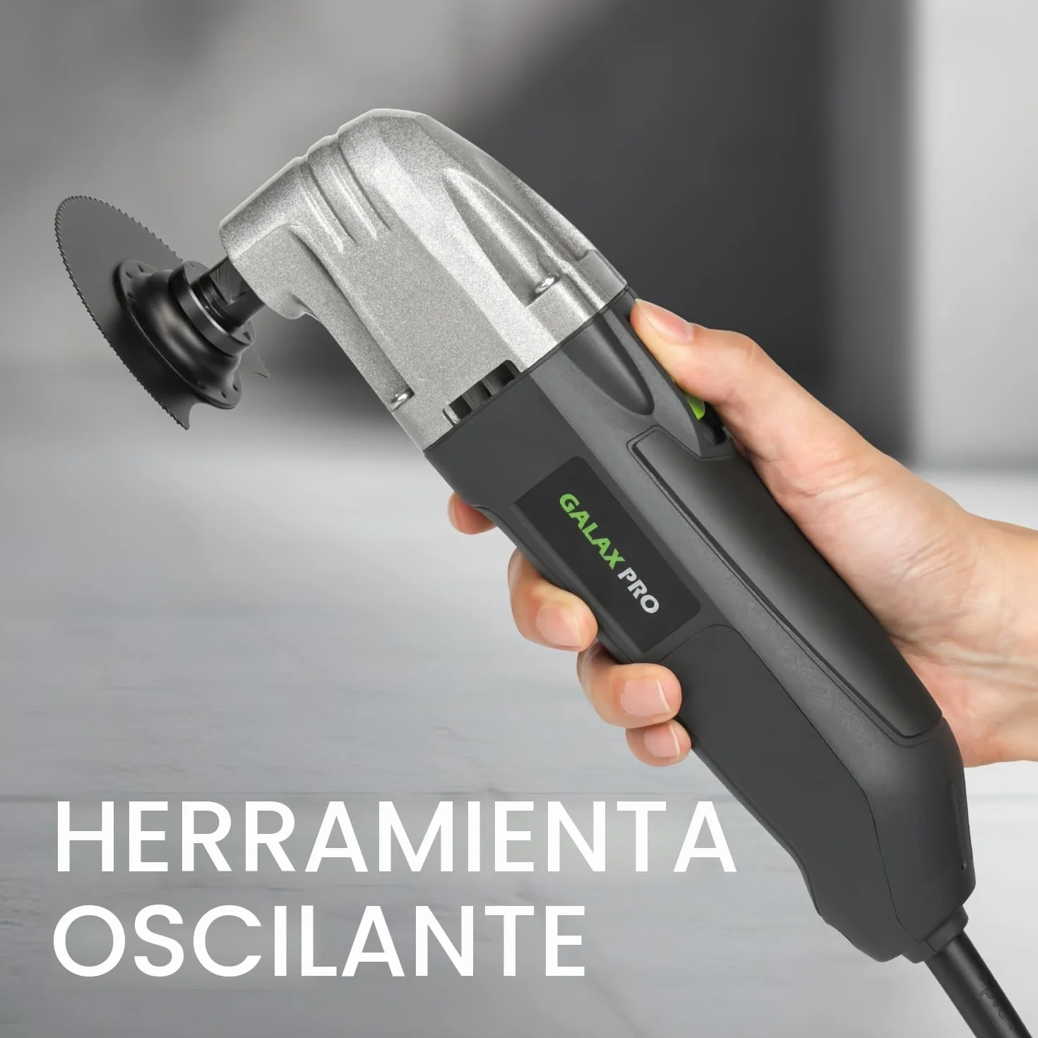 GALAX PRO Herramientas de Oscilación 180W, Herramienta multifunción 22000 OPM, 12 Piezas de accesorios con Láminas de Cambio Rápido Multifunción para lijar, brunir.