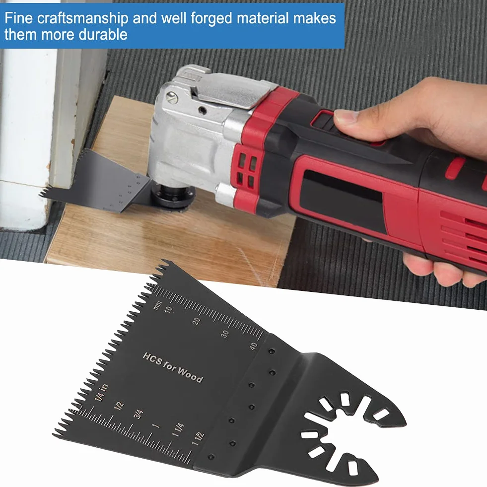 Cuchillas de Sierra Oscilante, Juego de 10 Piezas de Cuchilla Multifunción, 65mm, Accesorios de Herramientas Oscilantes Multitool para Cortar Metal Suave, Madera, Plástico