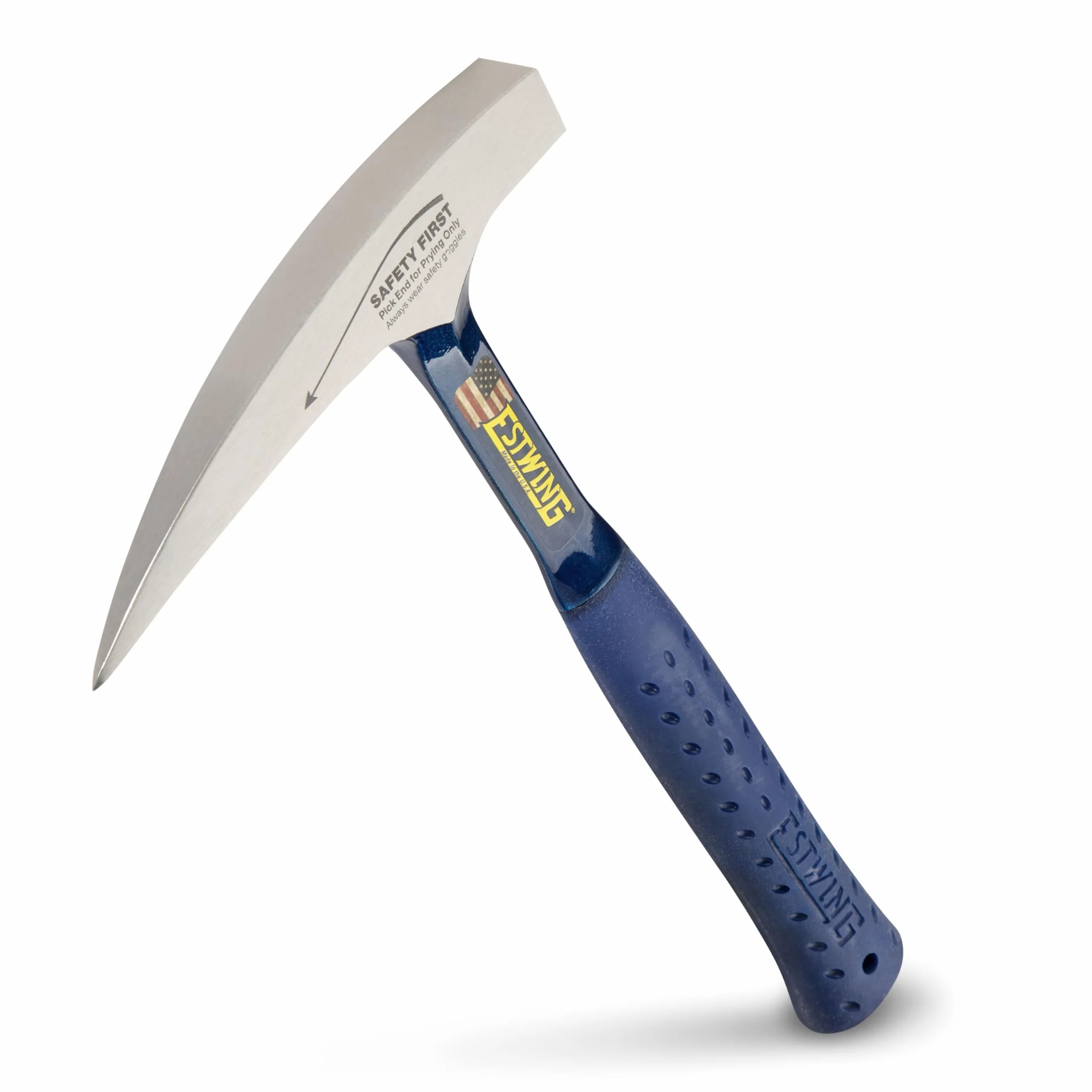 Estwing ESE322P Cuchillo a Lama Fissa,Unisex - Adulto, Azul, un tamaño | Martillo geólogo original: forjado de una sola pieza de 615 g – para rocas, minerales, fósiles.