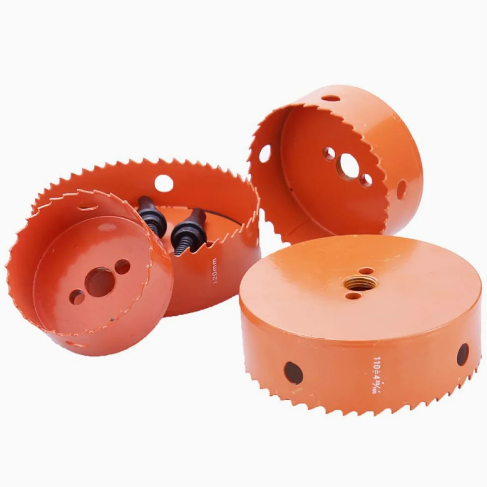 Brocas para carpintería de sierra de orificio bimetálica M42 de 15-200 mm para herramientas de abridor de madera de hierro de aluminio y acero inoxidable, 75 mm