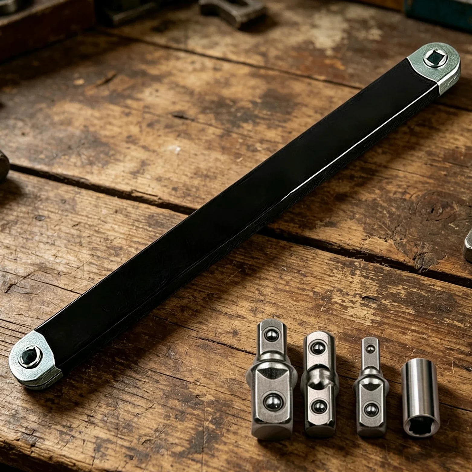 Extensión de trinquete compensada – Llave de mantenimiento de desplazamiento de trinquete de 3/8 pulgadas | Llave de extensión de mantenimiento – para mecánica, automotriz, talleres, industria