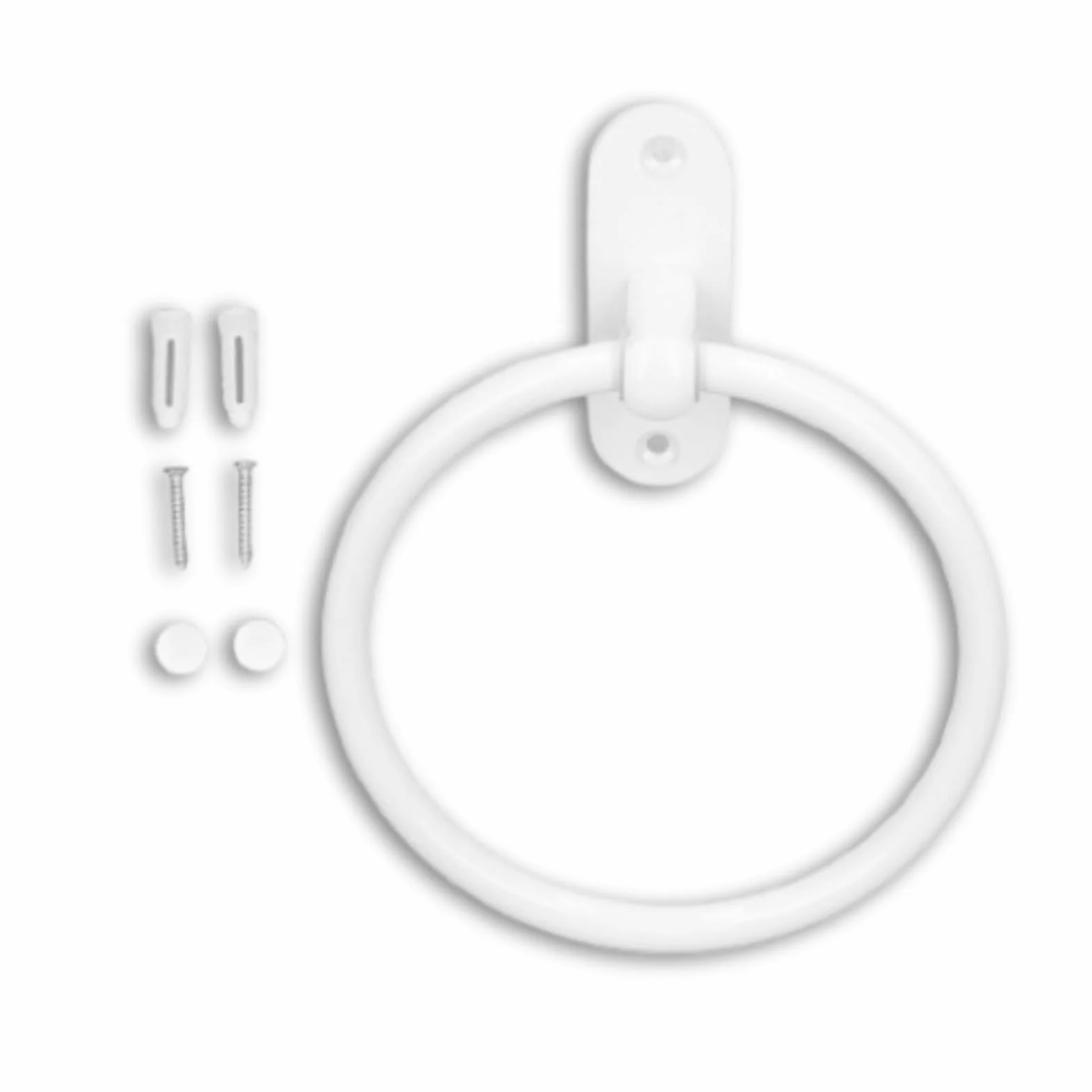 Toallero De Anilla Acero Inoxidable Porta Toallas Redondo Montaje En Pared Baño Cocina